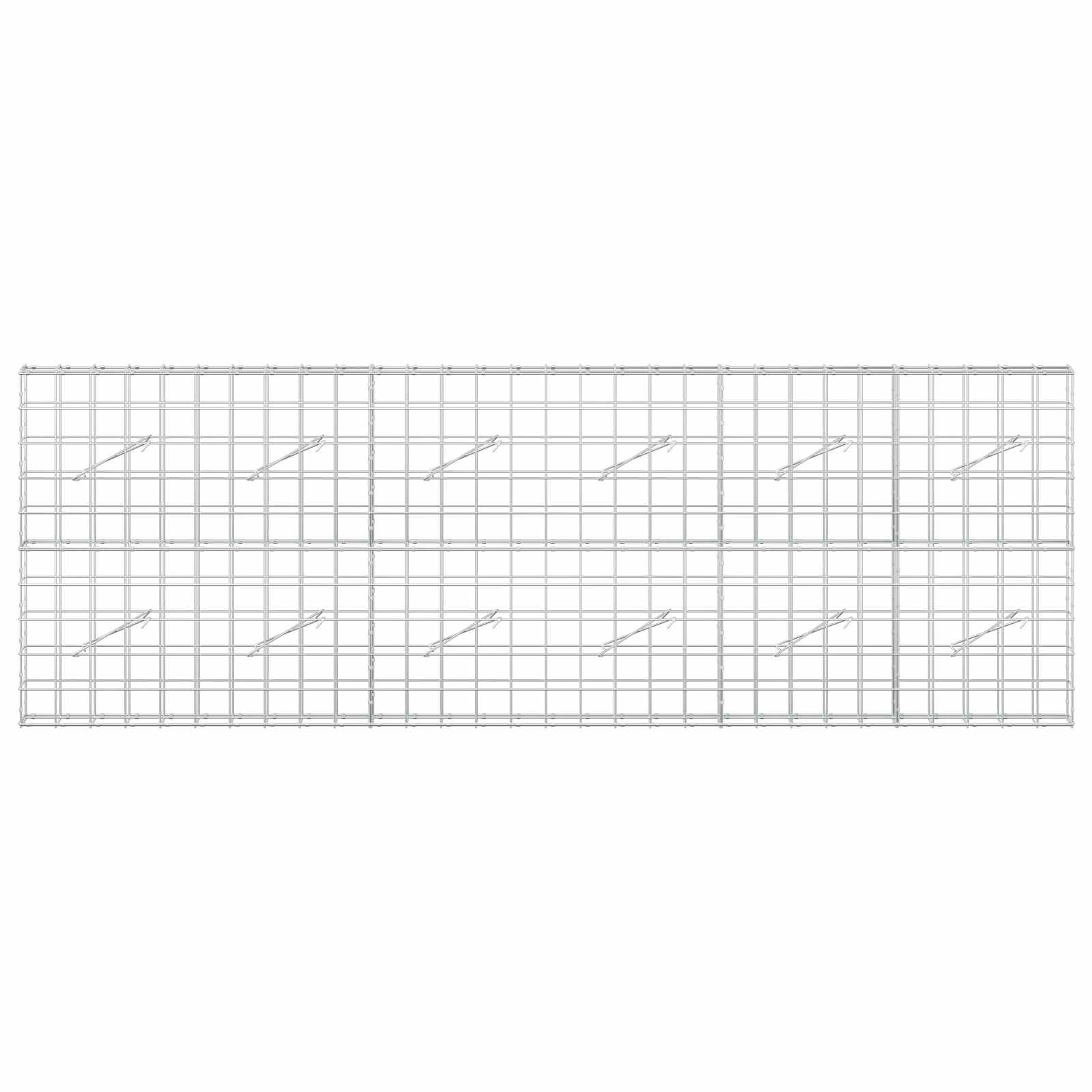 Gabion z žico 5 mm in mrežo 10x10 cm 300x10x100 cm