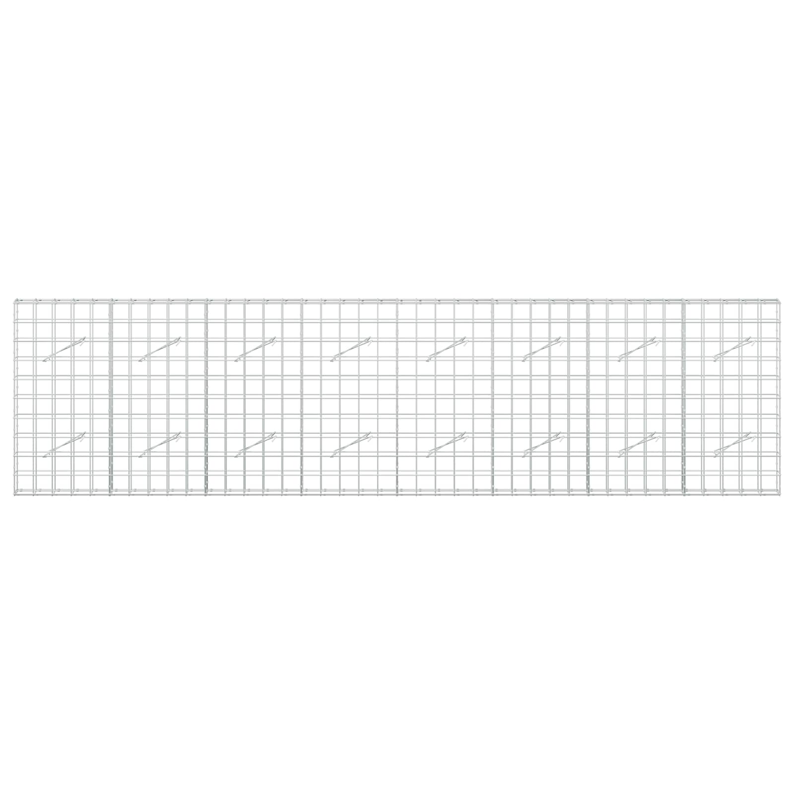 Gabion z žico 5 mm in mrežo 10x10 cm 400x10x100 cm