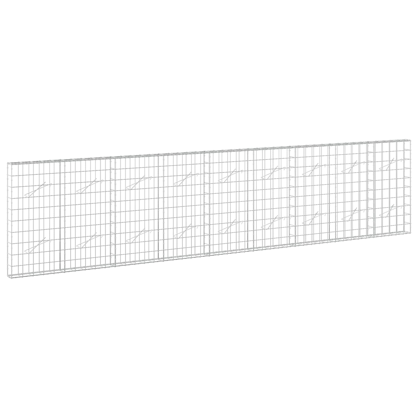 Gabion z žico 5 mm in mrežo 10x10 cm 450x10x100 cm
