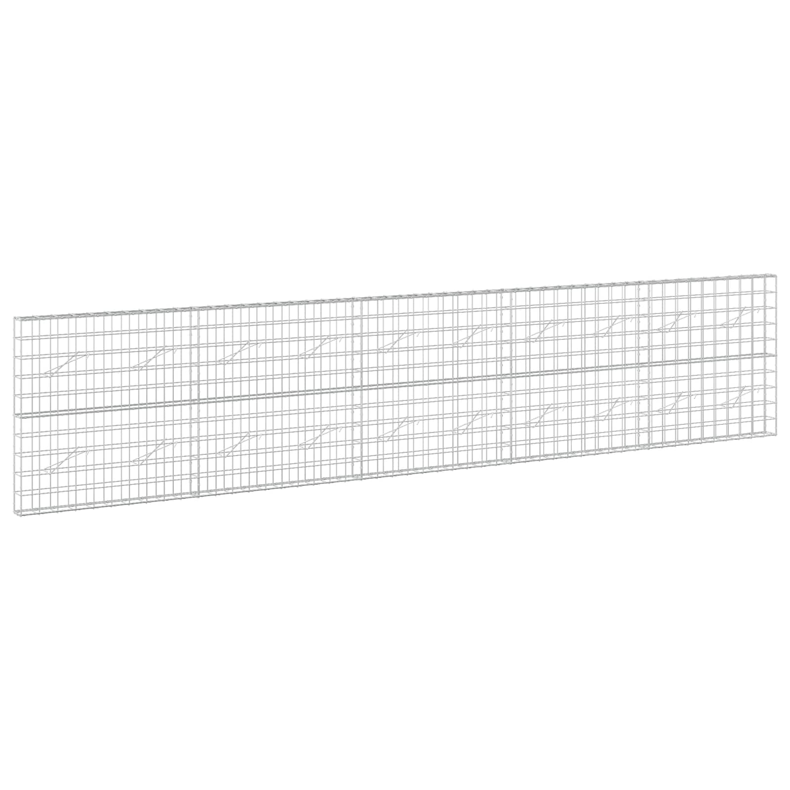 Gabion z žico 5 mm in mrežo 10x10 cm 500x10x100 cm