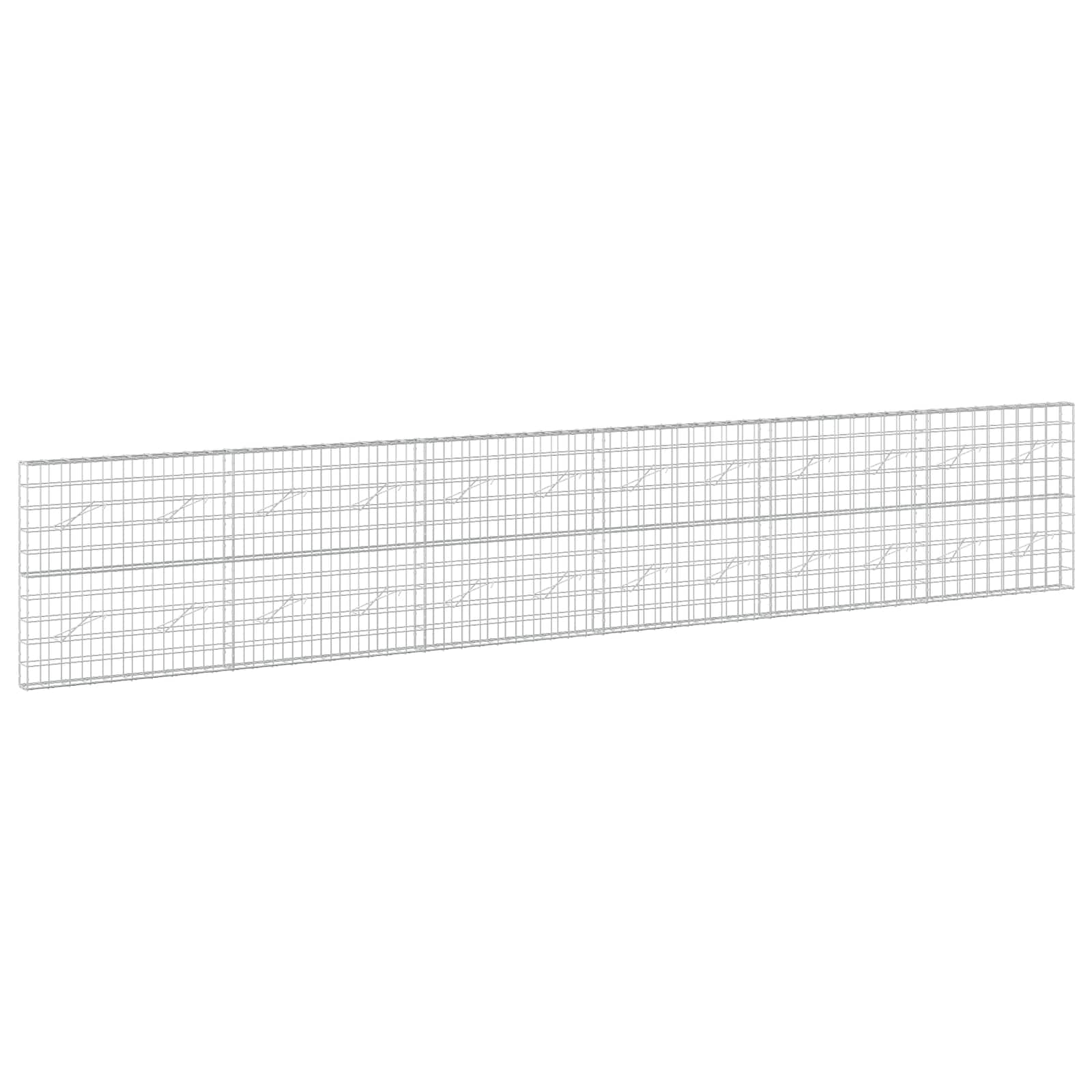 vidaXL Gabion s drátem 5 mm a síťkou 10x10 cm 600x10x100 cm