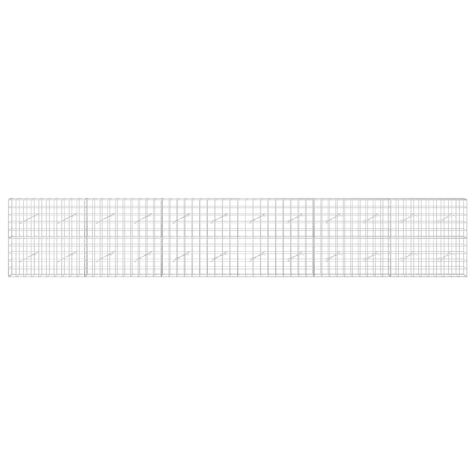 Gabion z žico 5 mm in mrežo 10x10 cm 600x10x100 cm