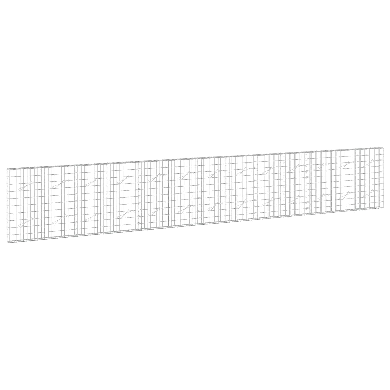 Gabion z žico 5 mm in mrežo 10x10 cm 650x10x100 cm