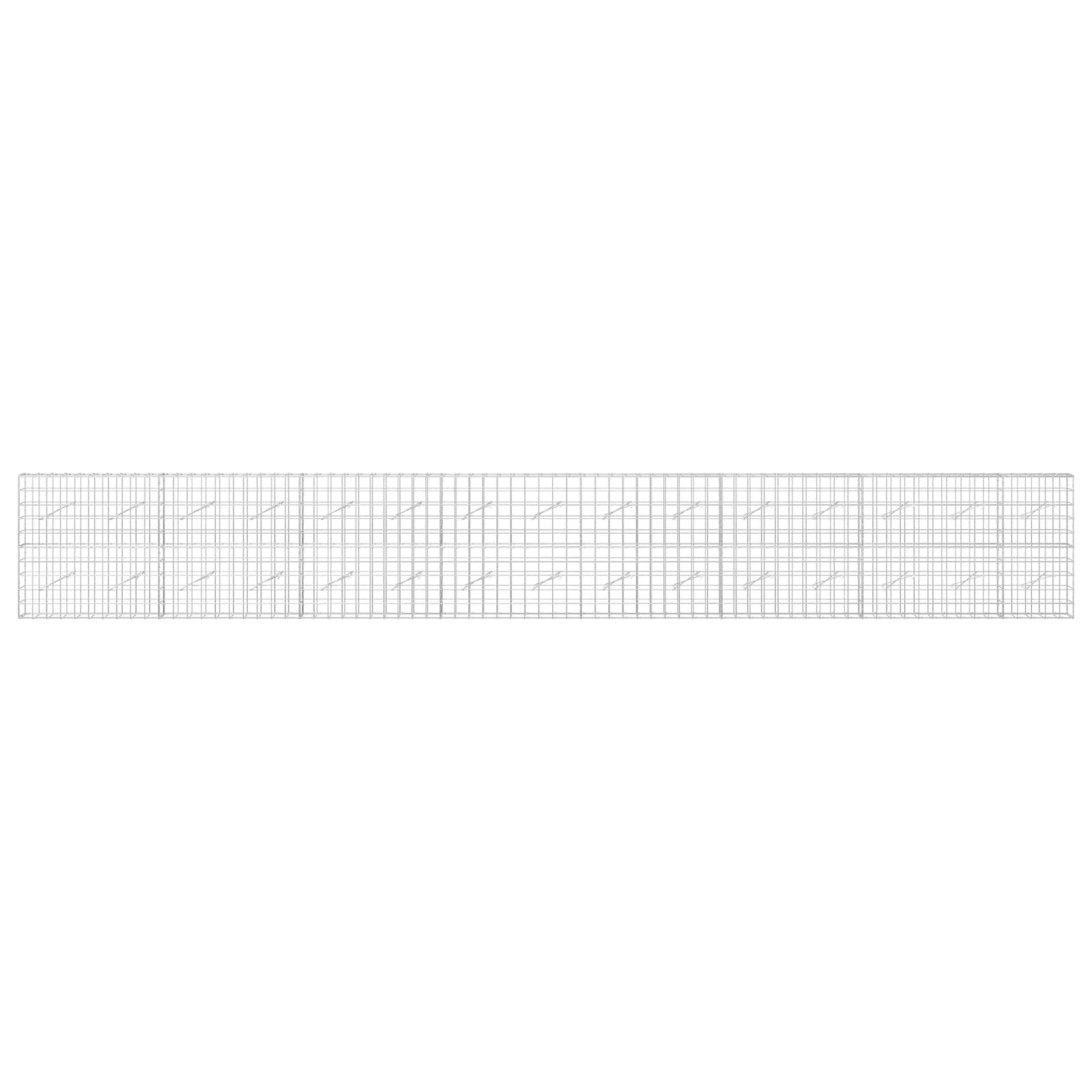 Gabion z žico 5 mm in mrežo 10x10 cm 750x10x100 cm