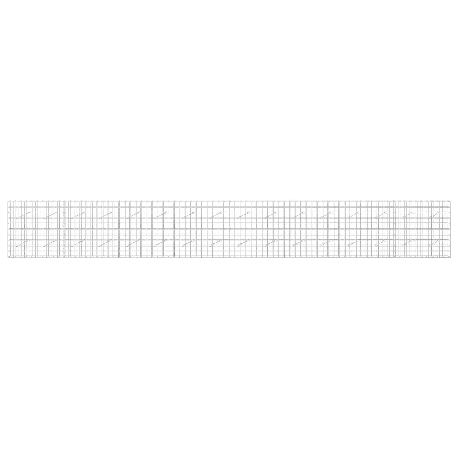 Gabion z žico 5 mm in mrežo 10x10 cm 800x10x100 cm