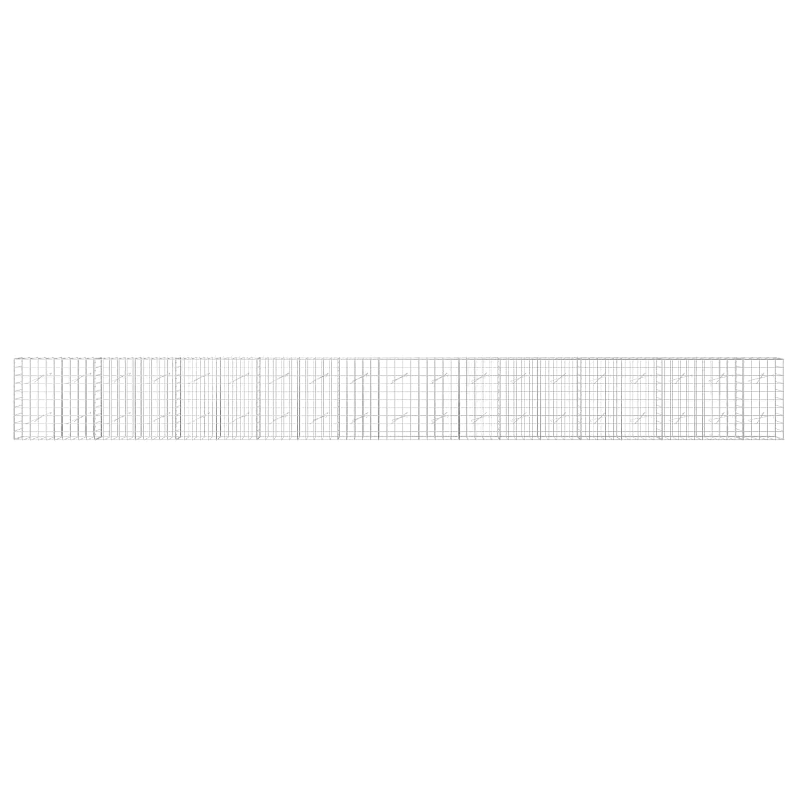 Gabion z žico 5 mm in mrežo 10x10 cm 950x10x100 cm