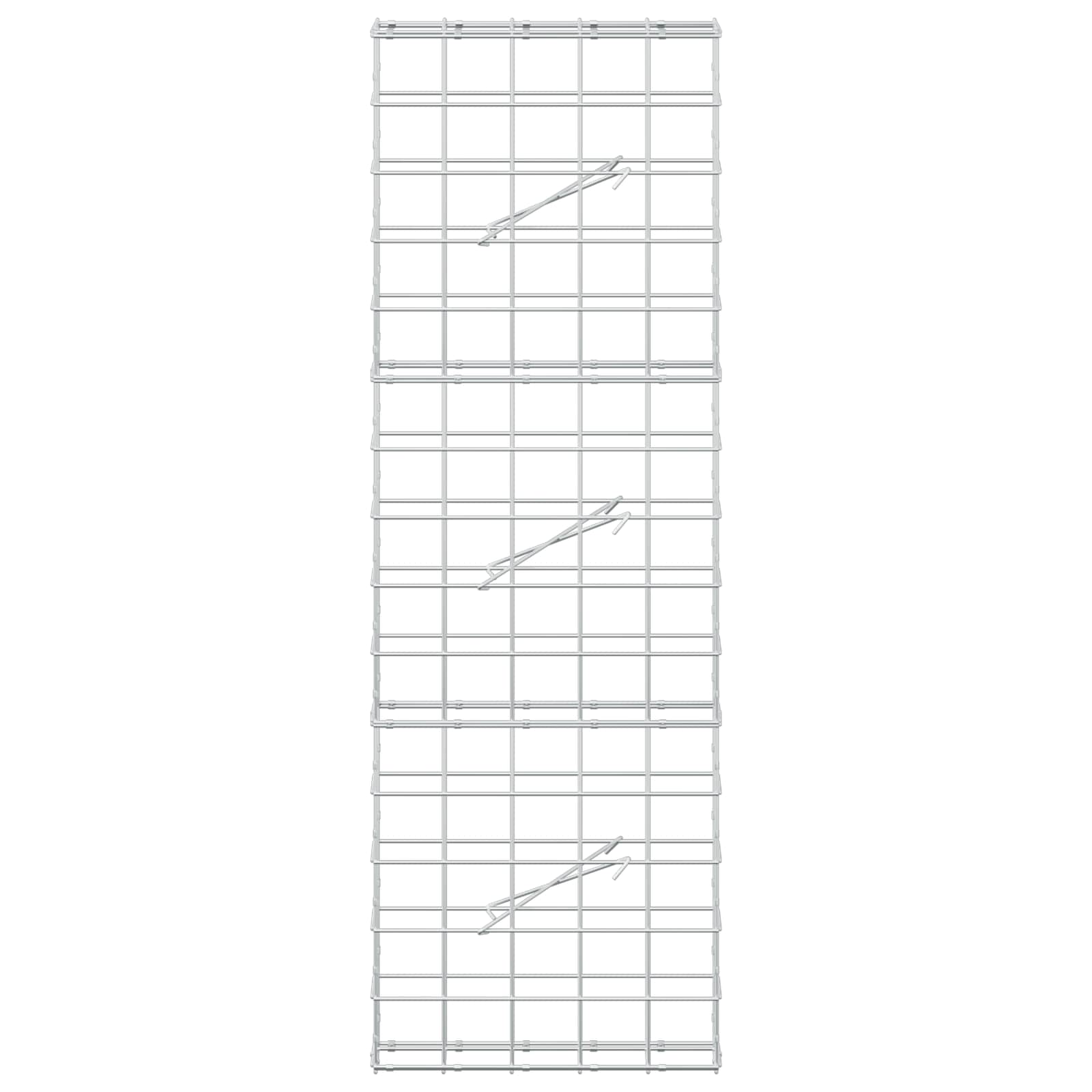 Gabion z žico 5 mm in mrežo 10x10 cm 50x10x150 cm