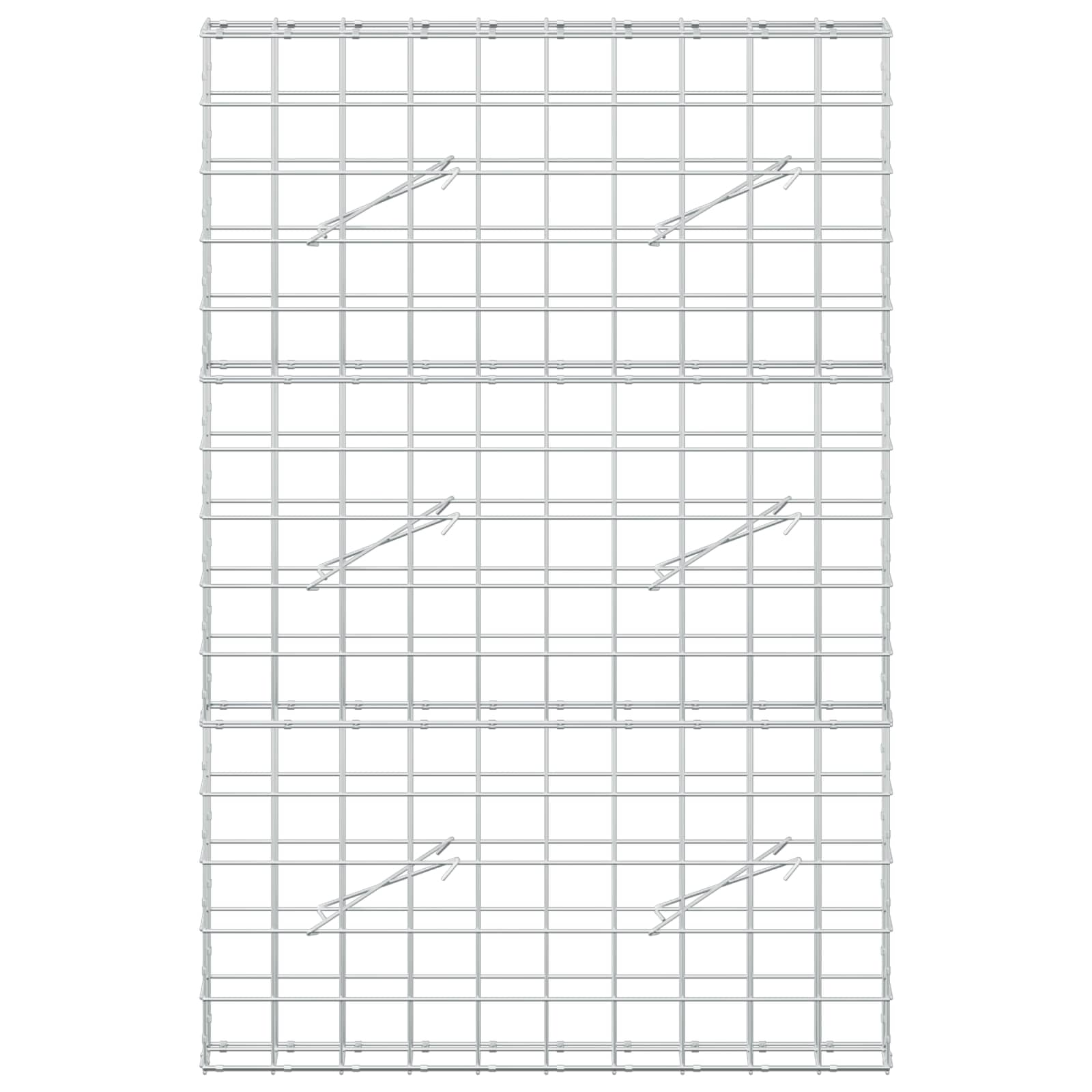 Gabion z žico 5 mm in mrežo 10x10 cm 100x10x150 cm