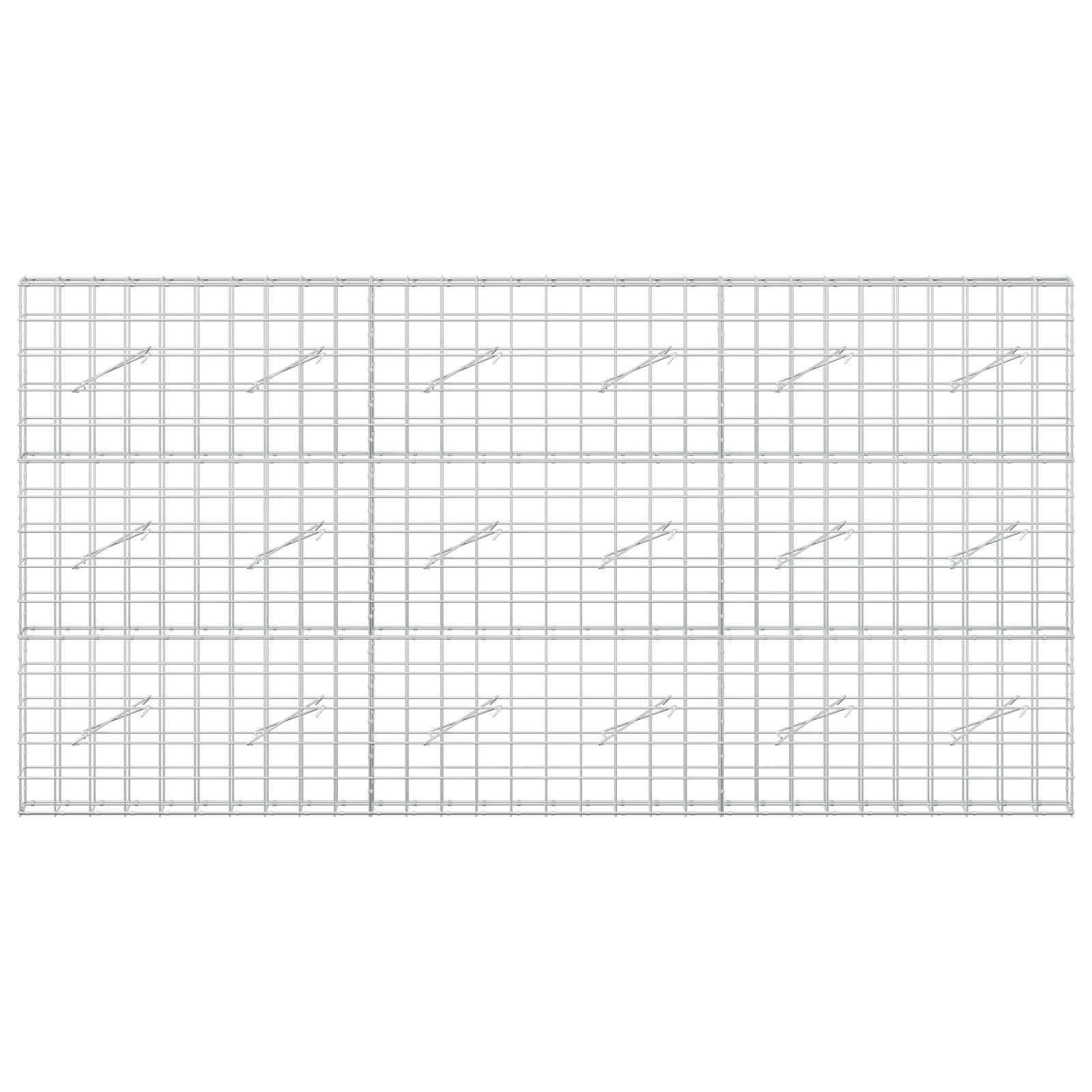 Gabion z žico 5 mm in mrežo 10x10 cm 300x10x150 cm