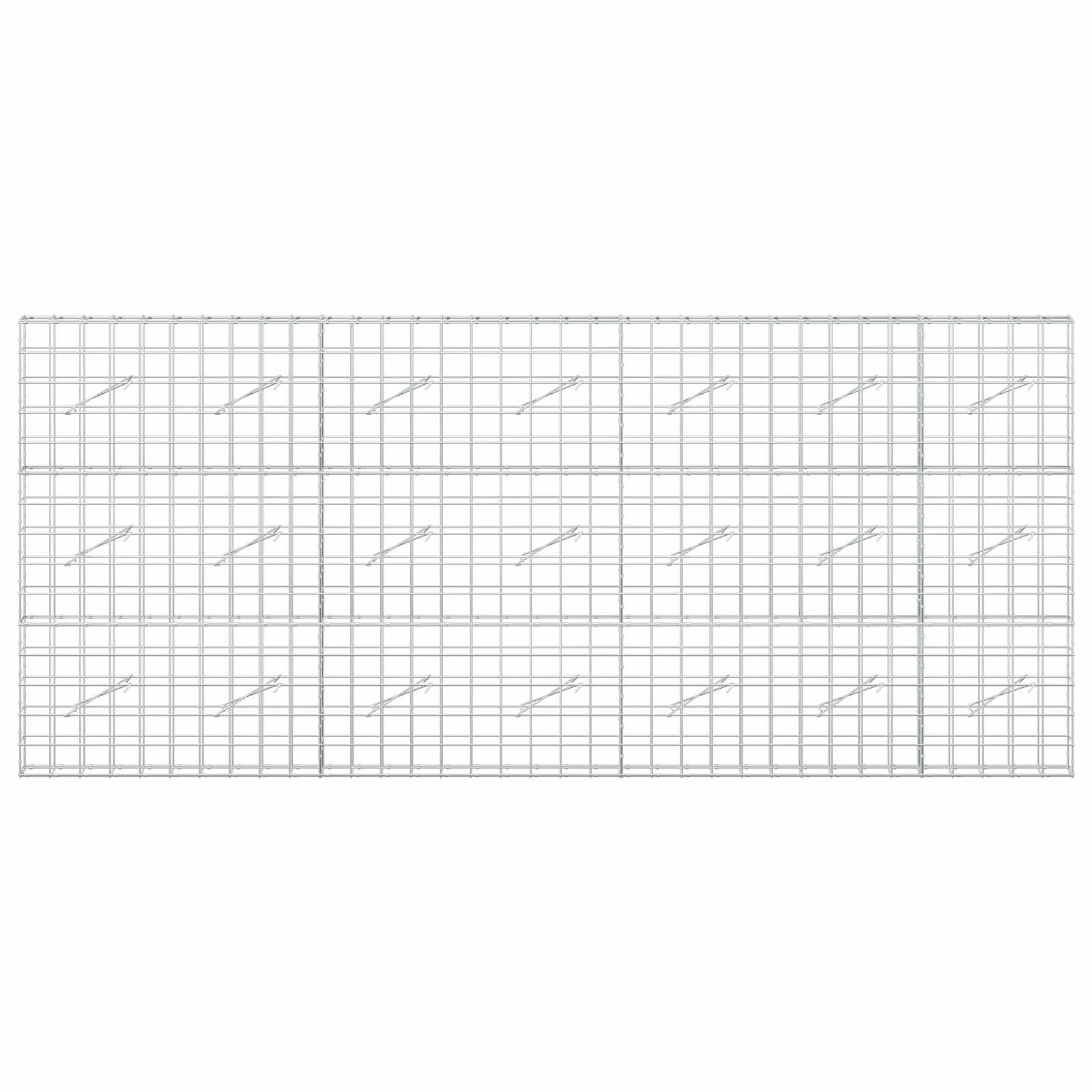 Gabion z žico 5 mm in mrežo 10x10 cm 350x10x150 cm