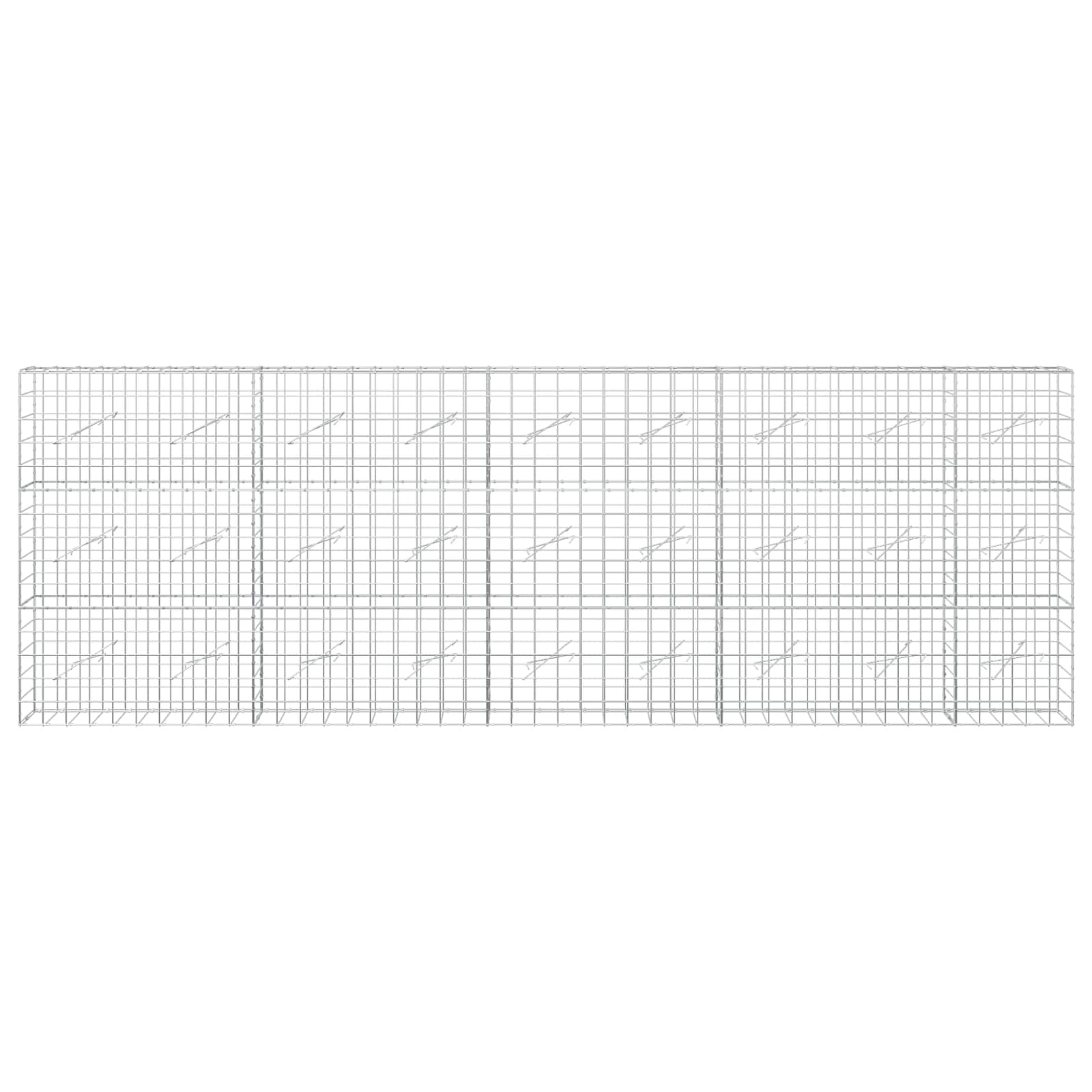 Gabion z žico 5 mm in mrežo 10x10 cm 450x10x150 cm