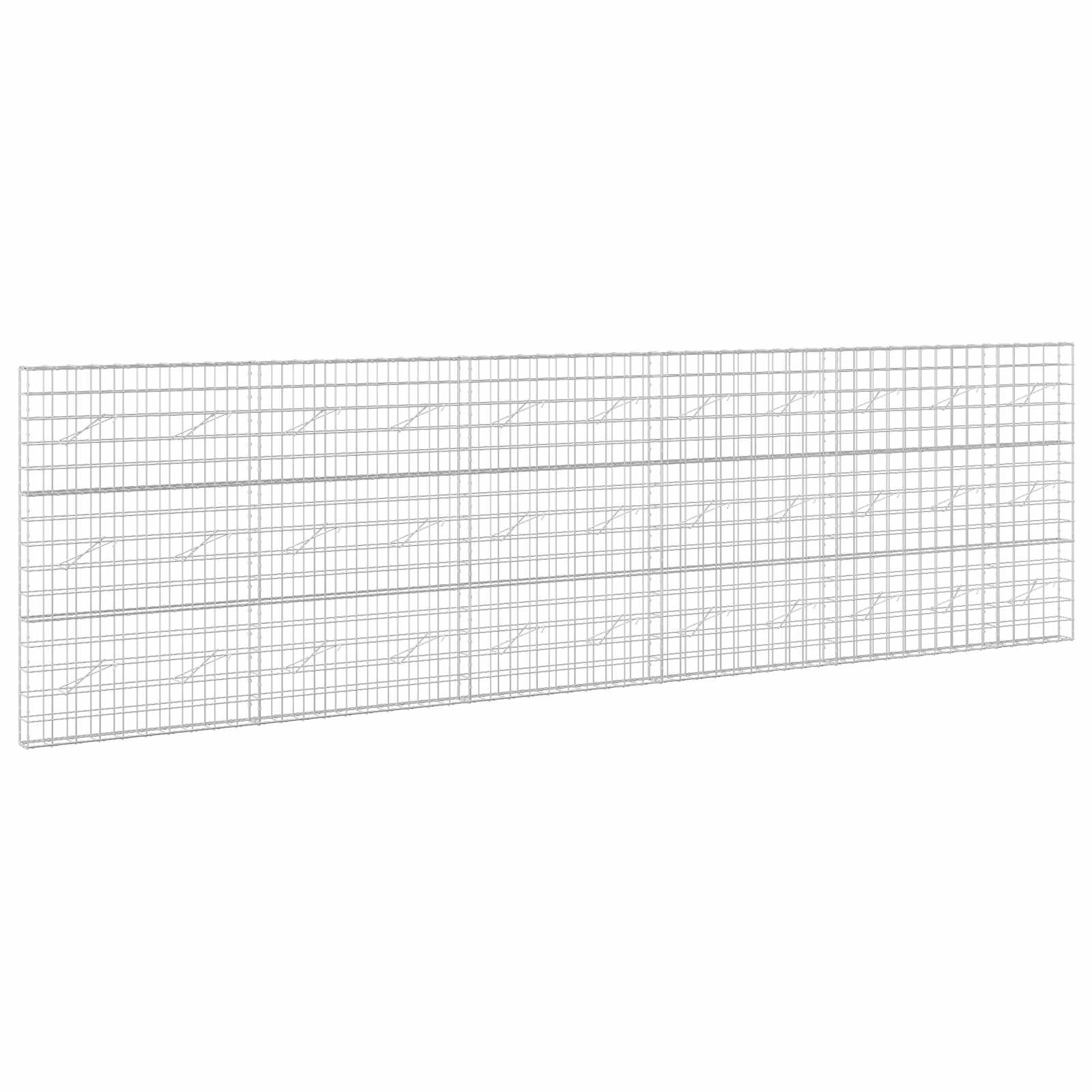vidaXL Gabion s drátem 5 mm a síťkou 10x10 cm 550x10x150 cm