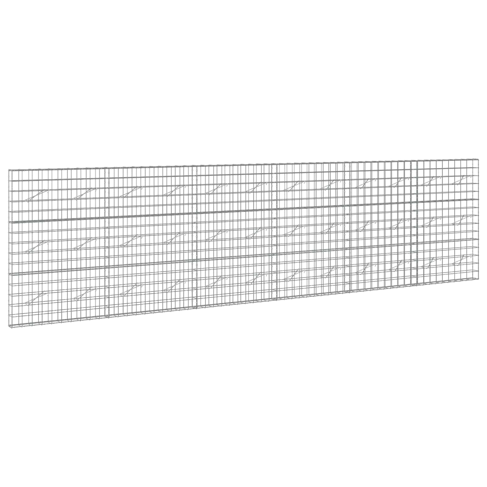 vidaXL Gabion s drátem 5 mm a síťkou 10x10 cm 600x10x150 cm