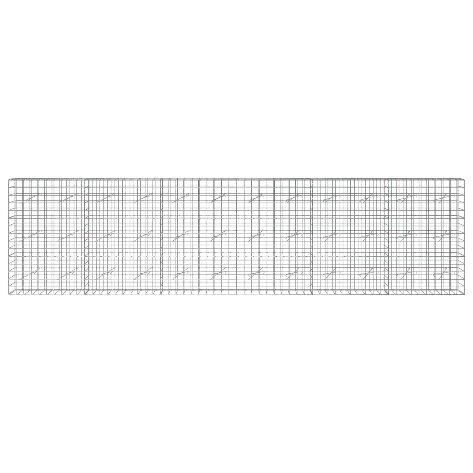 Gabion z žico 5 mm in mrežo 10x10 cm 600x10x150 cm