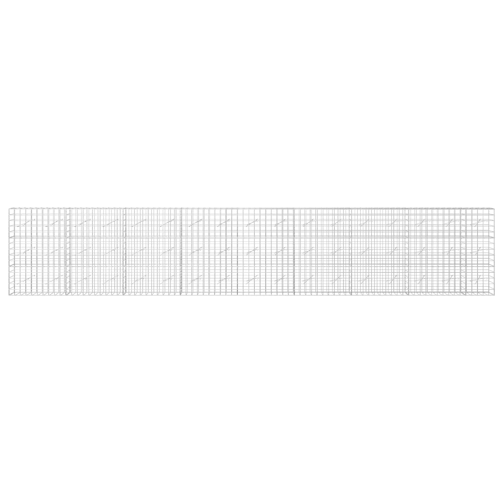 Gabion z žico 5 mm in mrežo 10x10 cm 850x10x150 cm