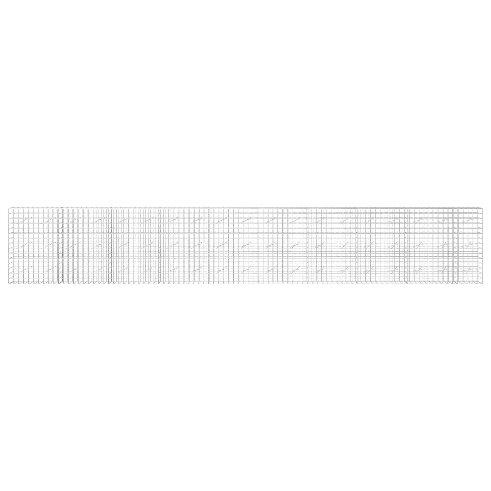 Gabion z žico 5 mm in mrežo 10x10 cm 950x10x150 cm