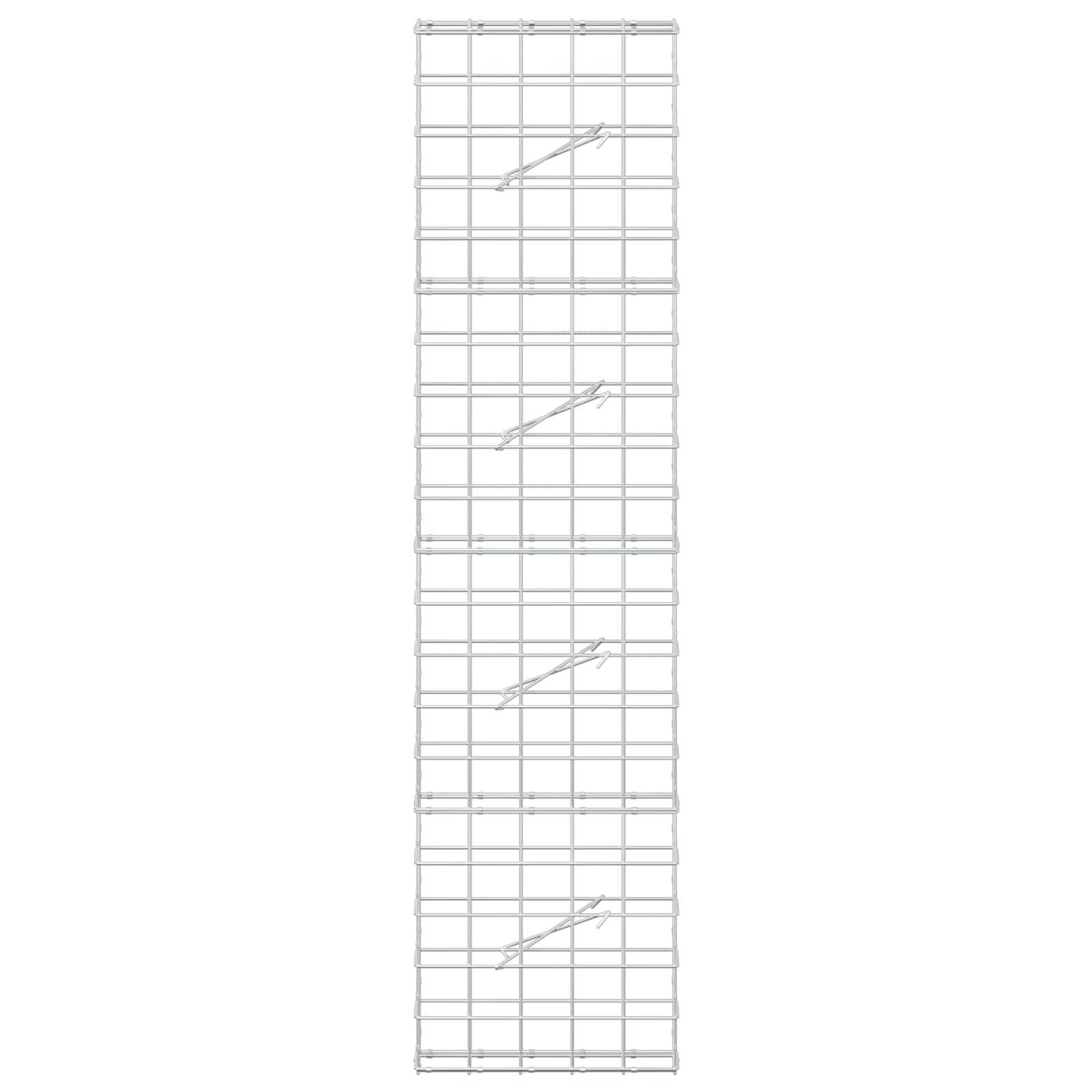 Gabion z žico 5 mm in mrežo 10x10 cm 50x10x200 cm