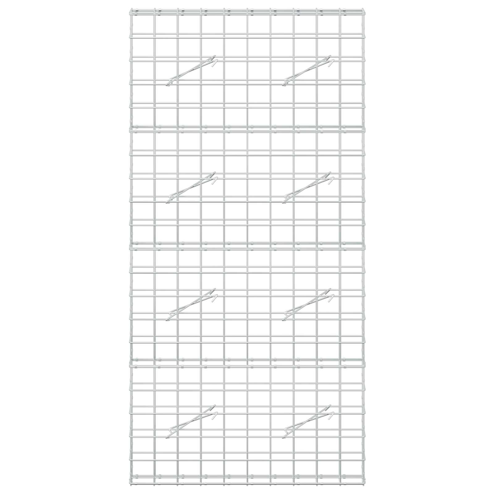 Gabion z žico 5 mm in mrežo 10x10 cm 100x10x200 cm