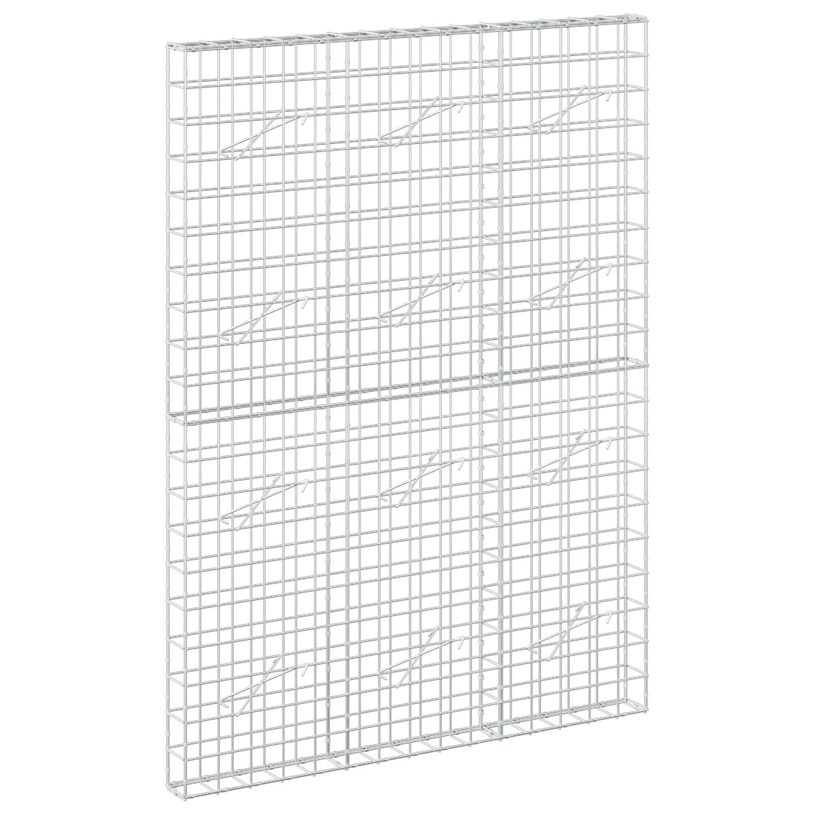 vidaXL Gabion s drátem 5 mm a síťkou 10x10 cm 150x10x200 cm