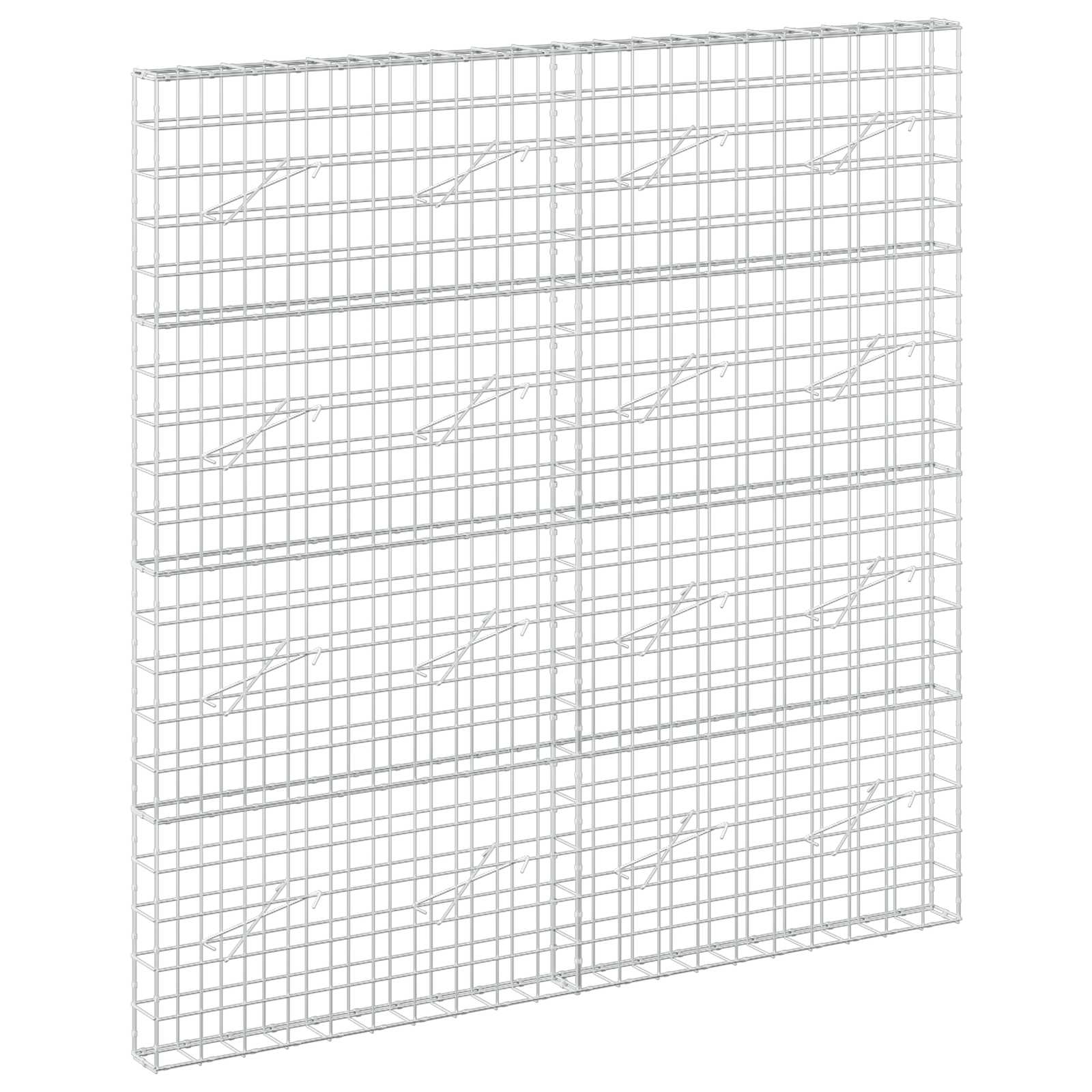 Gabion z žico 5 mm in mrežo 10x10 cm 200x10x200 cm