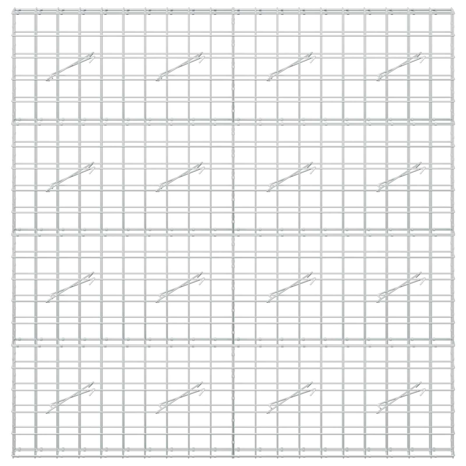 Gabion z žico 5 mm in mrežo 10x10 cm 200x10x200 cm