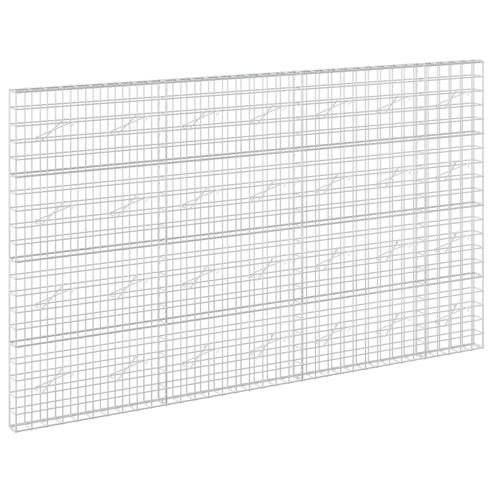 Gabion z žico 5 mm in mrežo 10x10 cm 350x10x200 cm