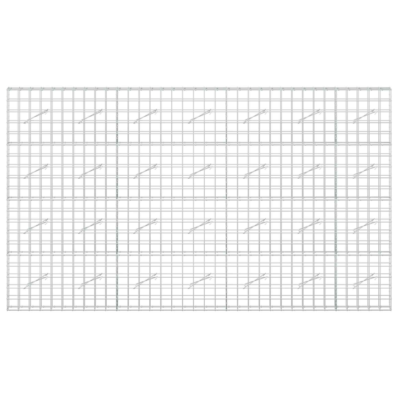 Gabion z žico 5 mm in mrežo 10x10 cm 350x10x200 cm