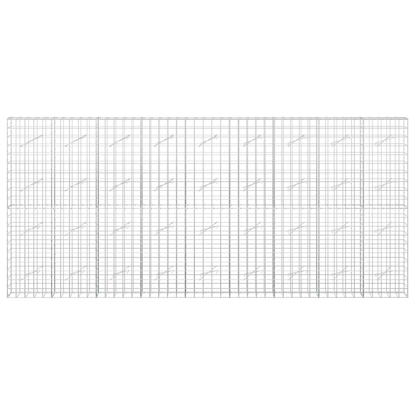 Gabion z žico 5 mm in mrežo 10x10 cm 450x10x200 cm