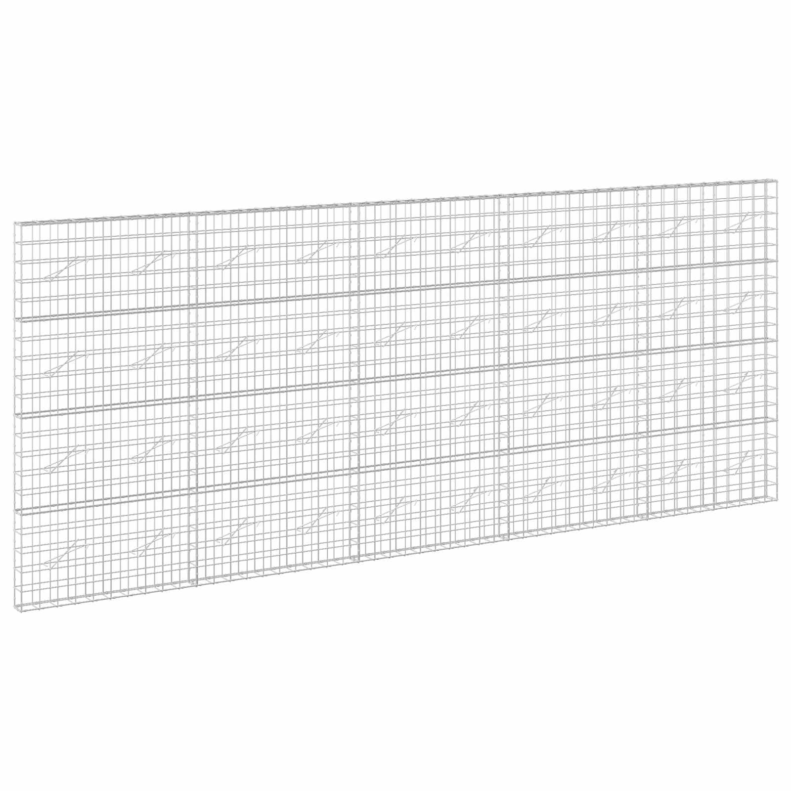 vidaXL Gabion s drátem 5 mm a síťkou 10x10 cm 500x10x200 cm