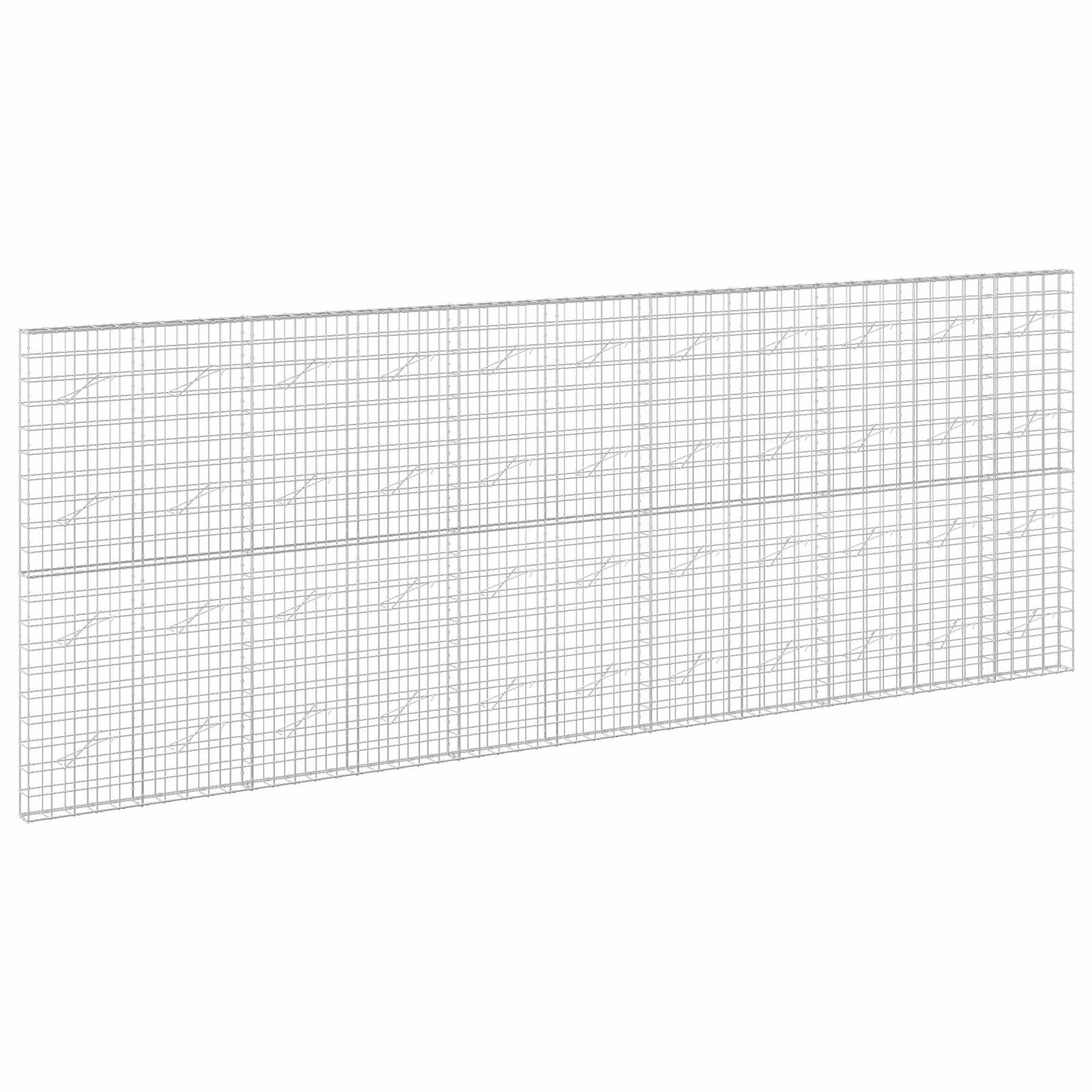 vidaXL Gabion s drátem 5 mm a síťkou 10x10 cm 550x10x200 cm