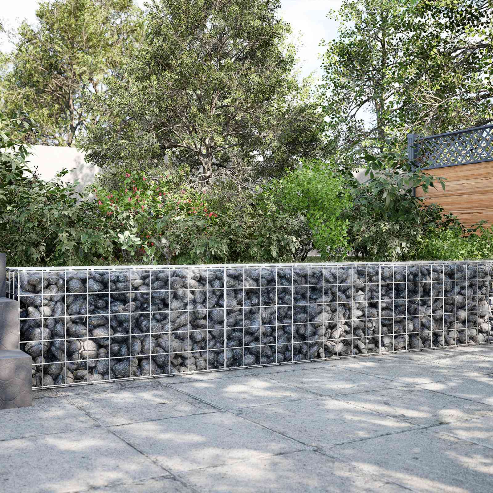 VidaXL Gabions ar 5 mm stiepli