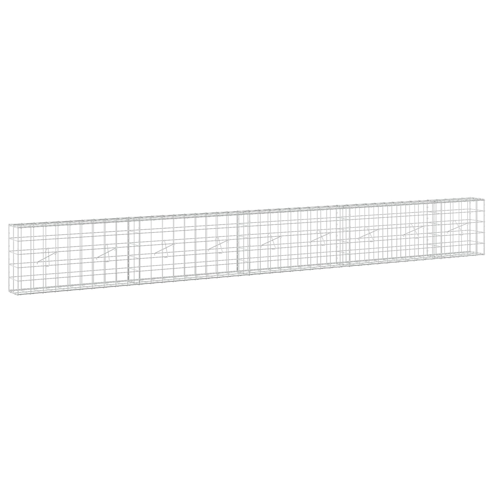 vidaXL Gabion s drátem 5 mm a síťkou 10x10 cm 450x20x50 cm
