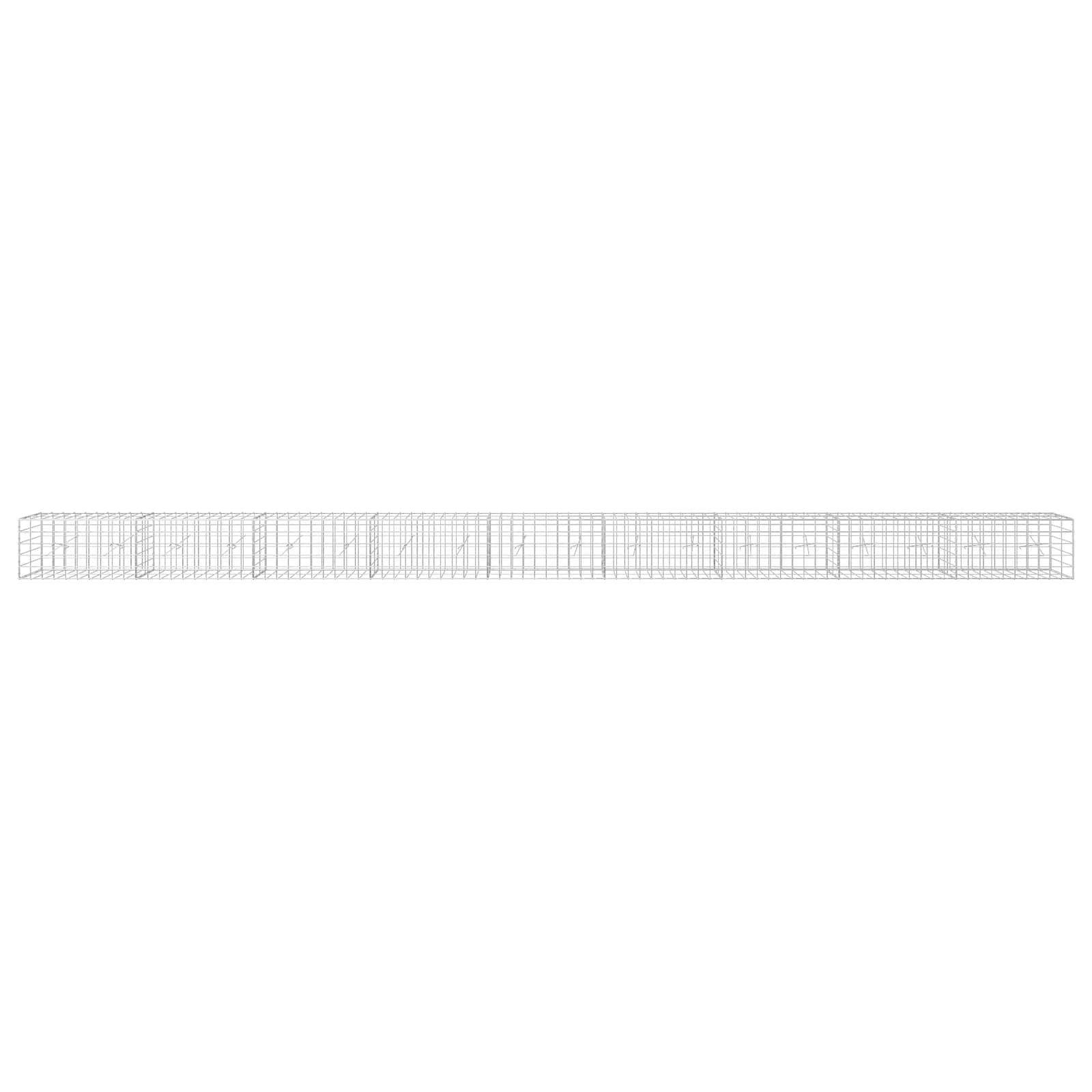 Gabion z žico 5 mm in mrežo 10x10 cm 900x20x50 cm