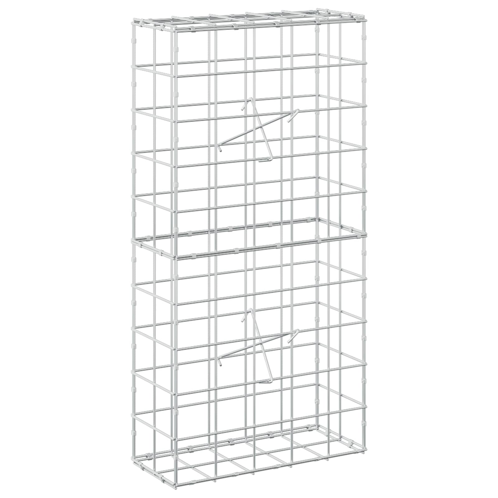 Gabion z žico 5 mm in mrežo 10x10 cm 50x20x100 cm