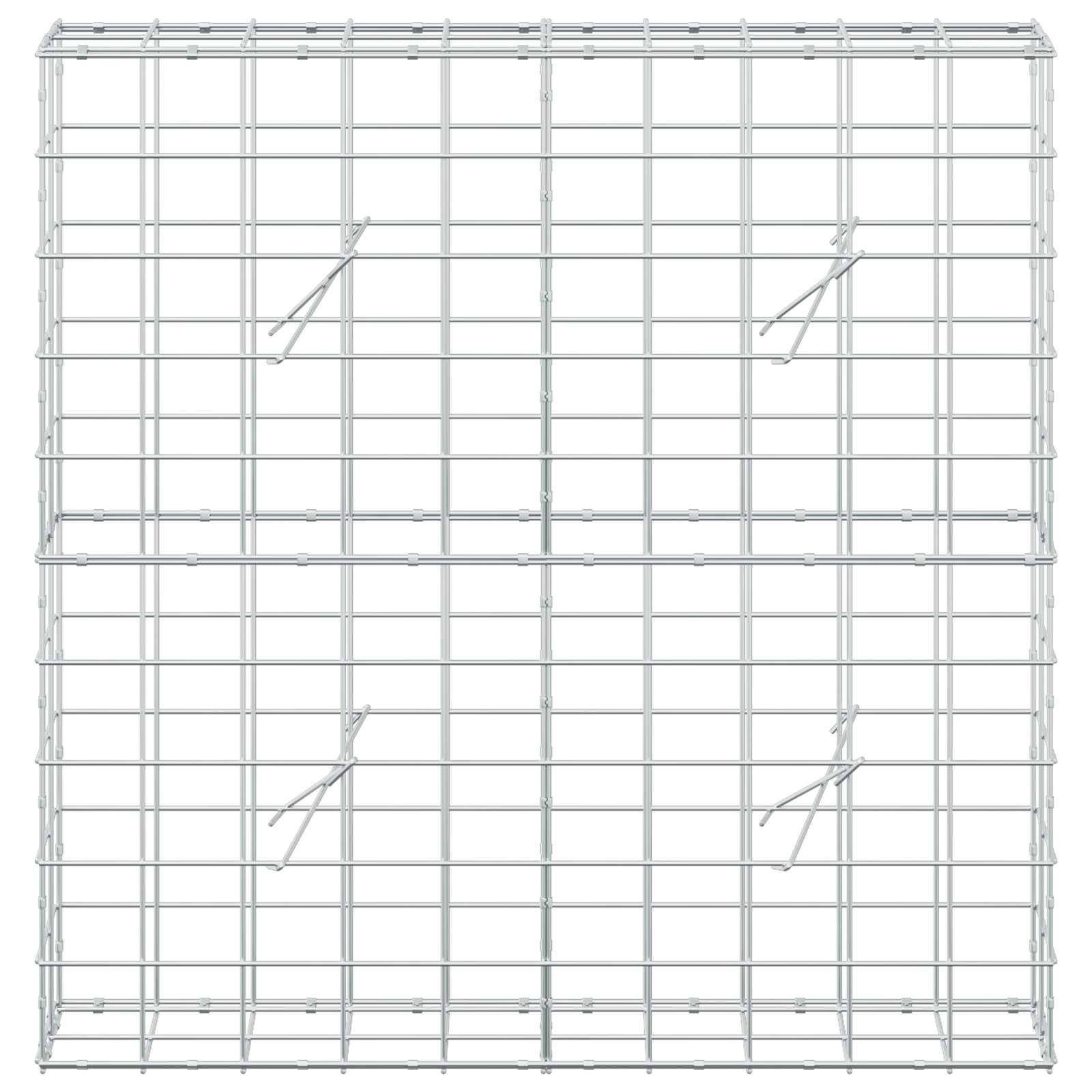 Gabion z žico 5 mm in mrežo 10x10 cm 100x20x100 cm