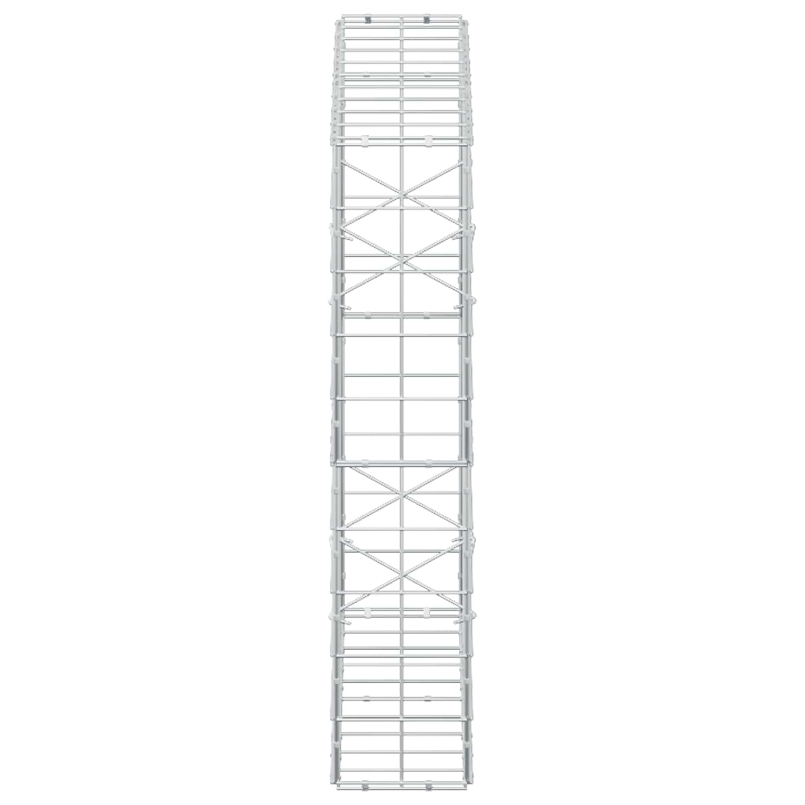 Gabion z žico 5 mm in mrežo 10x10 cm 100x20x100 cm