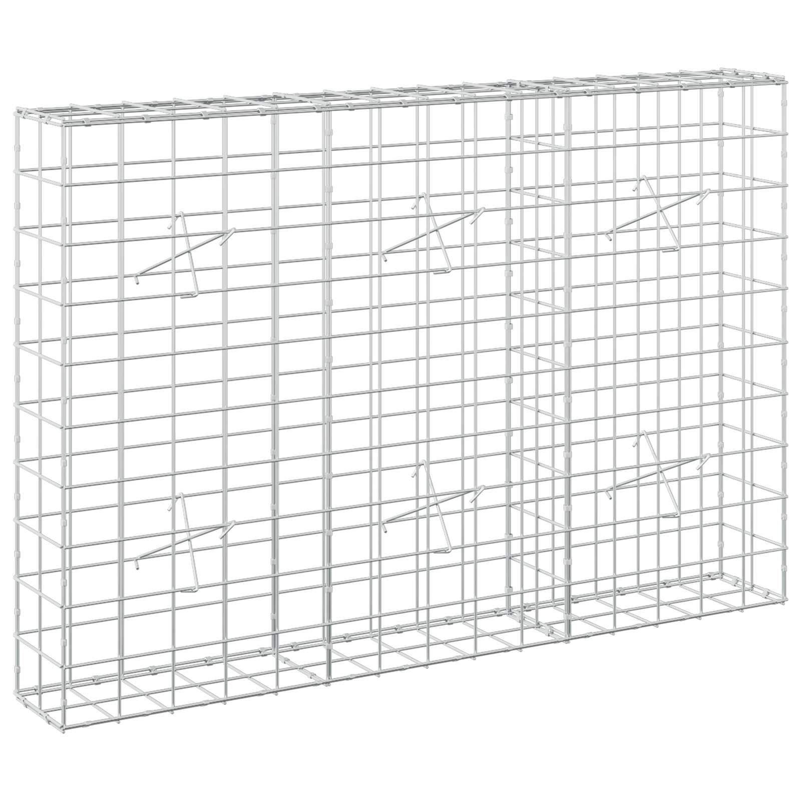 vidaXL Gabion s drátem 5 mm a síťkou 10x10 cm 150x20x100 cm