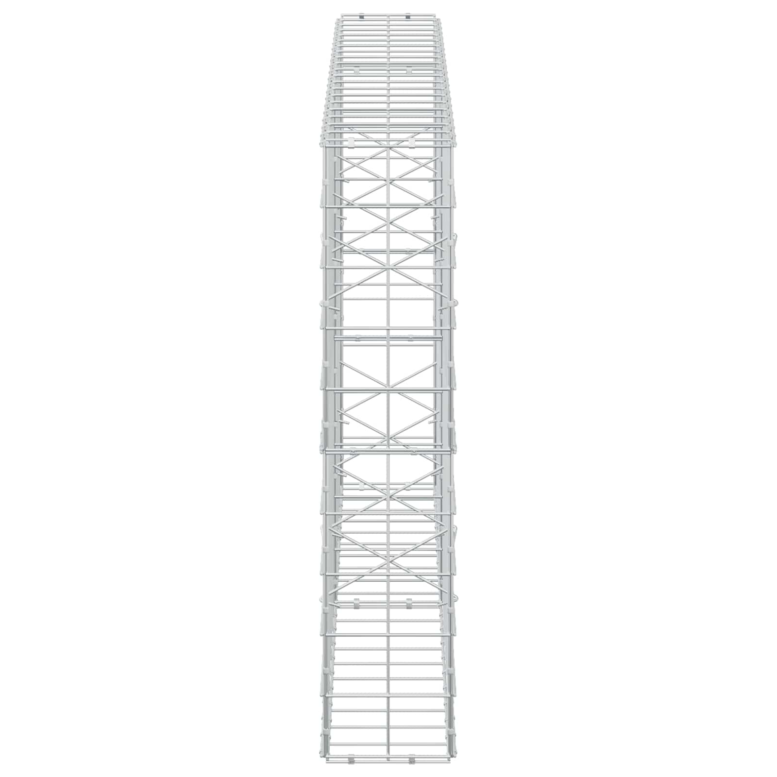 Gabion z žico 5 mm in mrežo 10x10 cm 200x20x100 cm