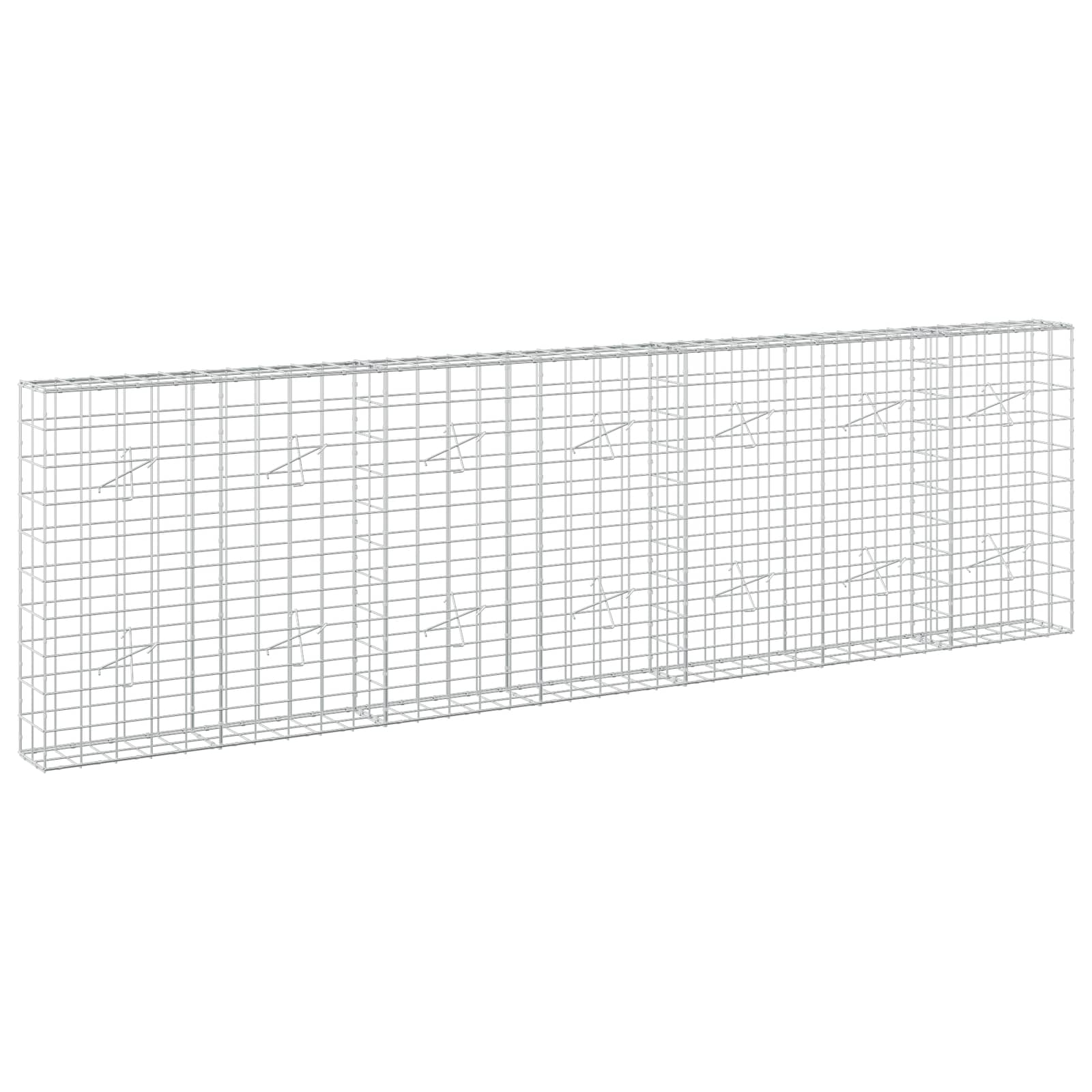 Gabion z žico 5 mm in mrežo 10x10 cm 350x20x100 cm