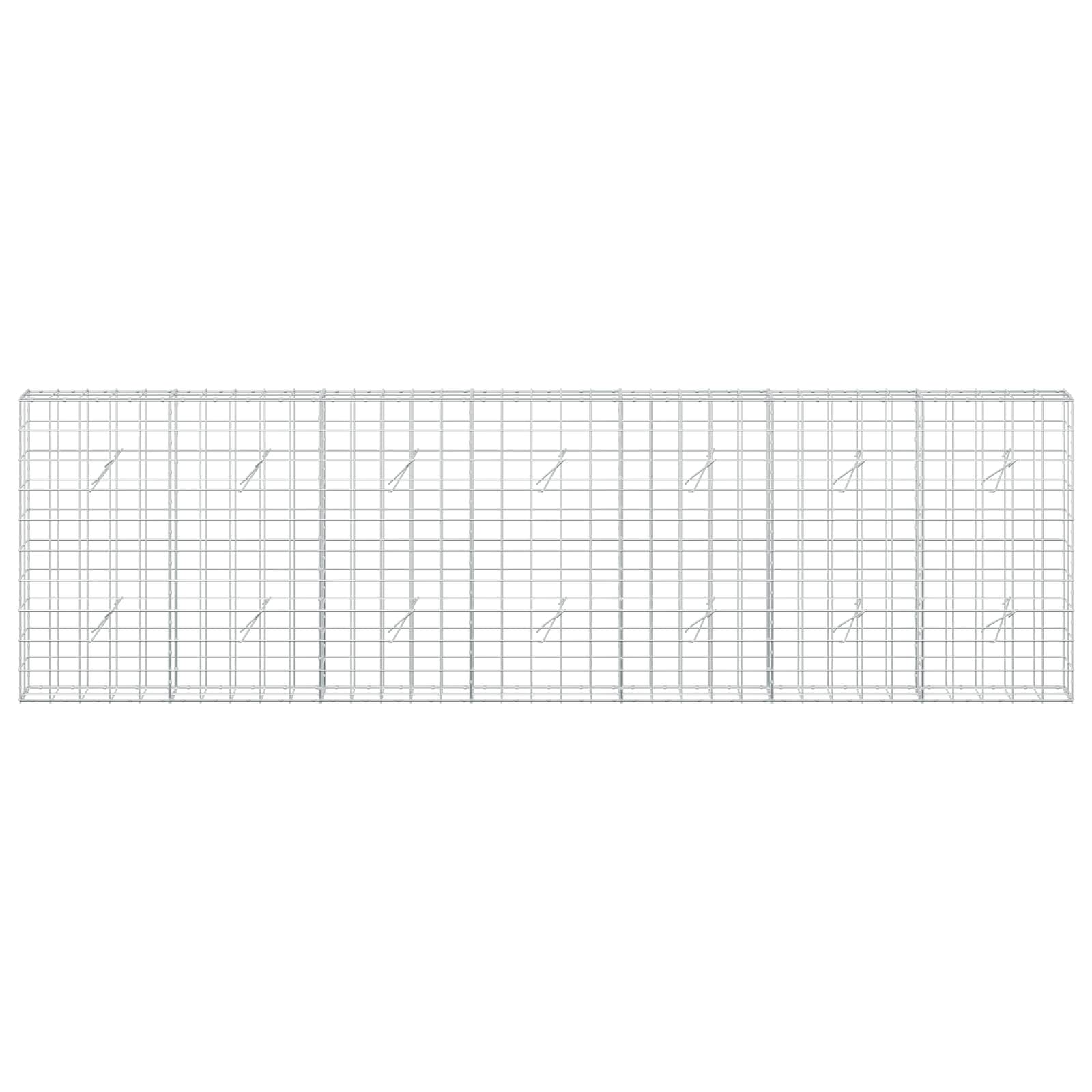 Gabion z žico 5 mm in mrežo 10x10 cm 350x20x100 cm