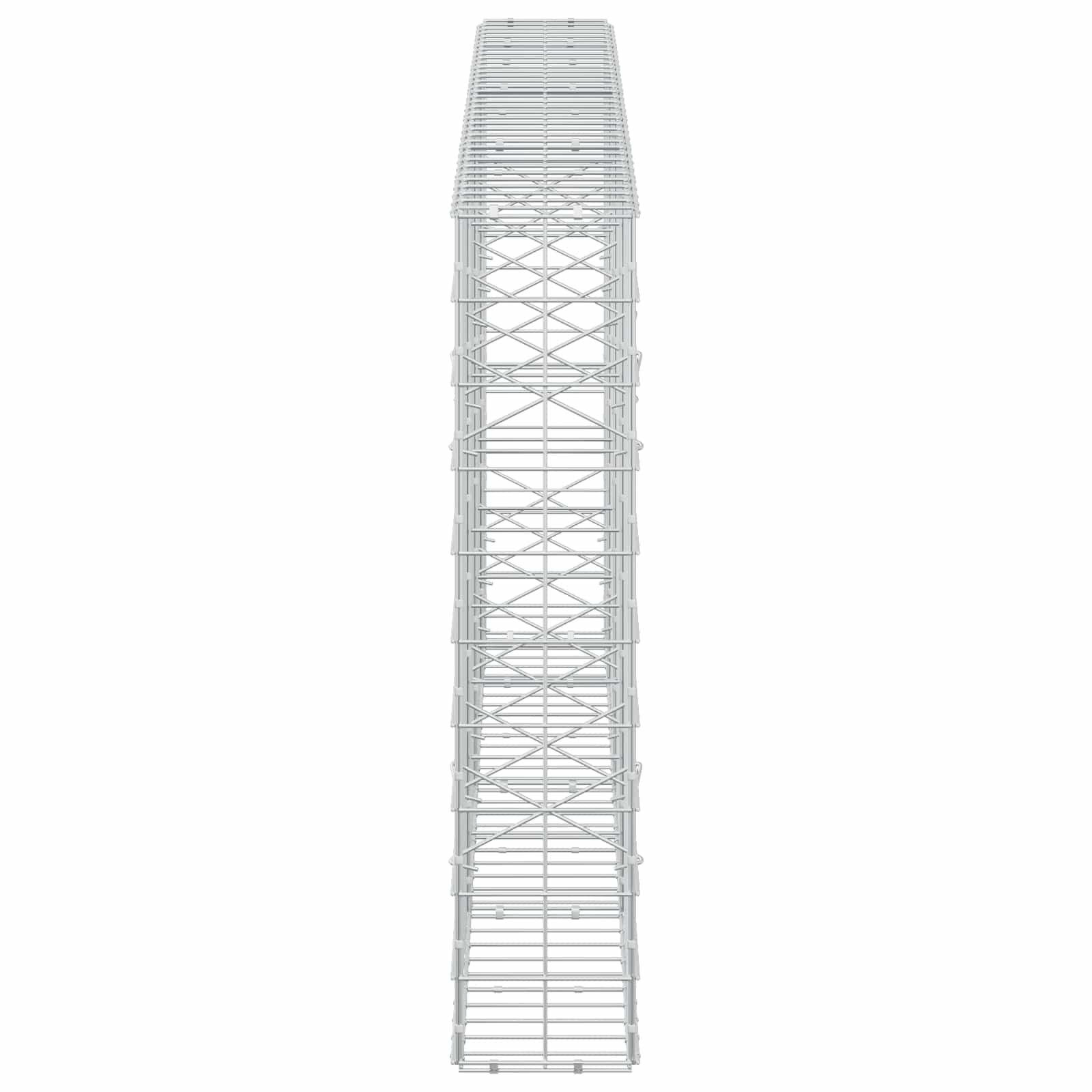 Gabion z žico 5 mm in mrežo 10x10 cm 350x20x100 cm