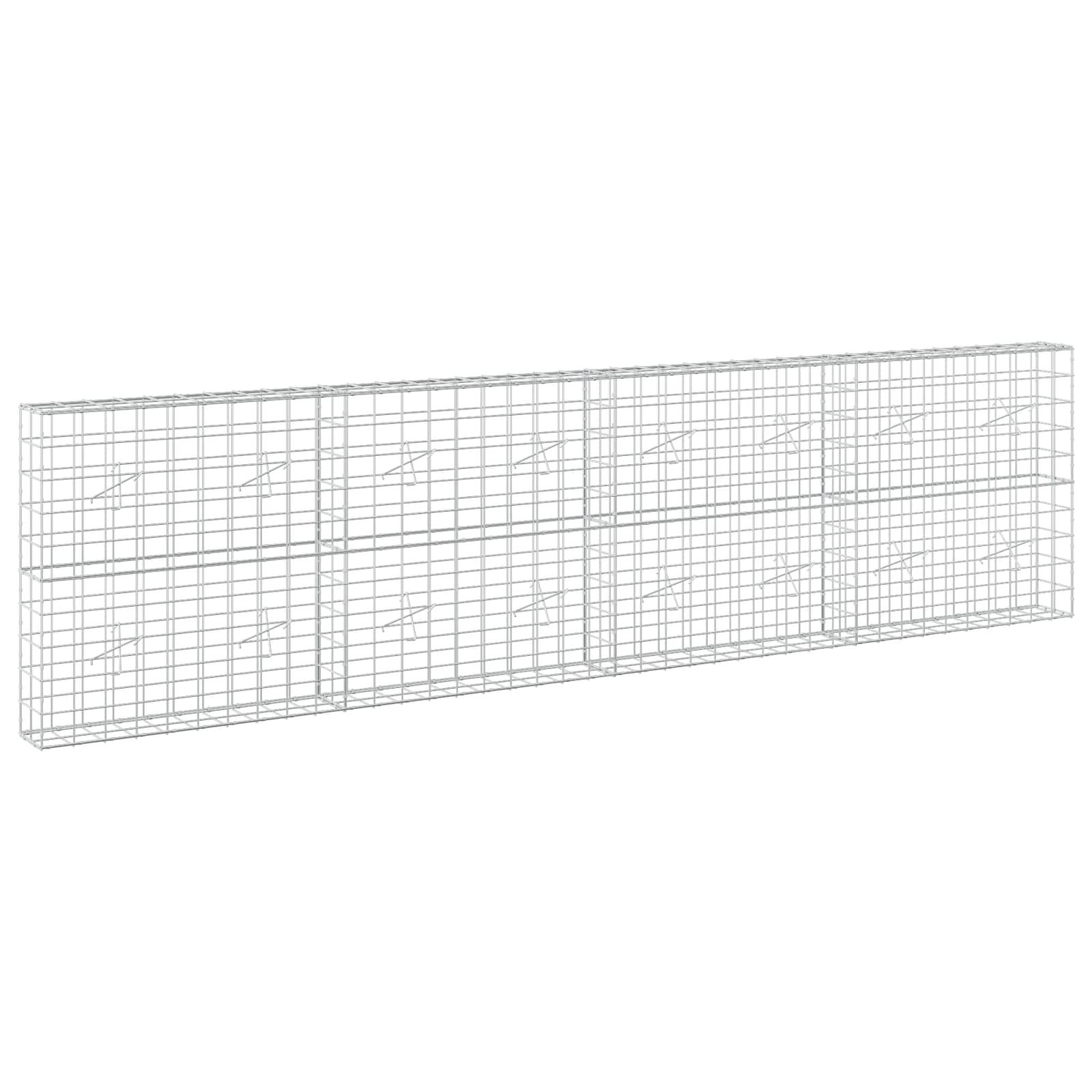vidaXL Gabion s drátem 5 mm a síťkou 10x10 cm 400x20x100 cm