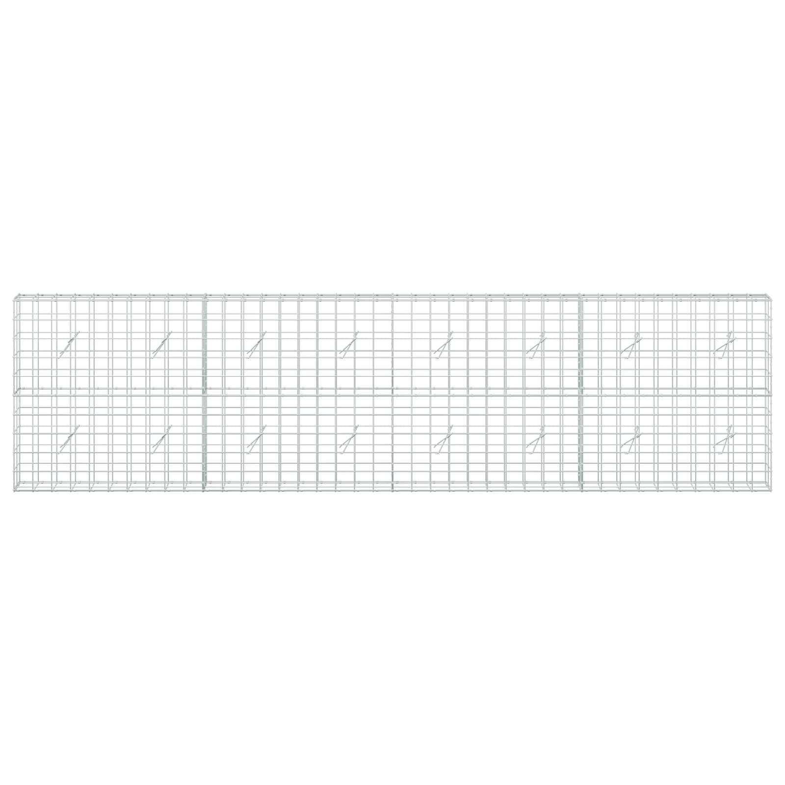 Gabion z žico 5 mm in mrežo 10x10 cm 400x20x100 cm
