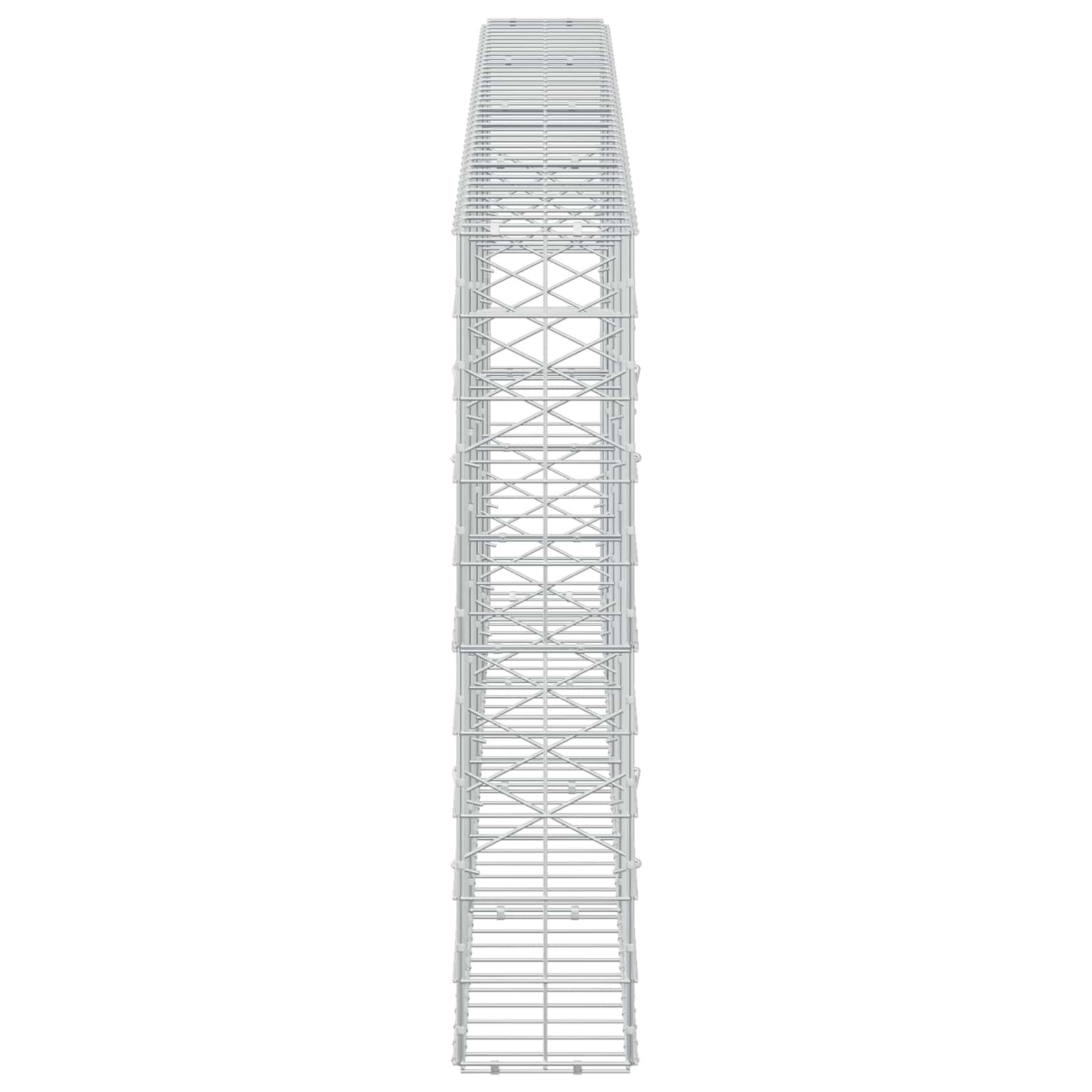 Gabion z žico 5 mm in mrežo 10x10 cm 400x20x100 cm