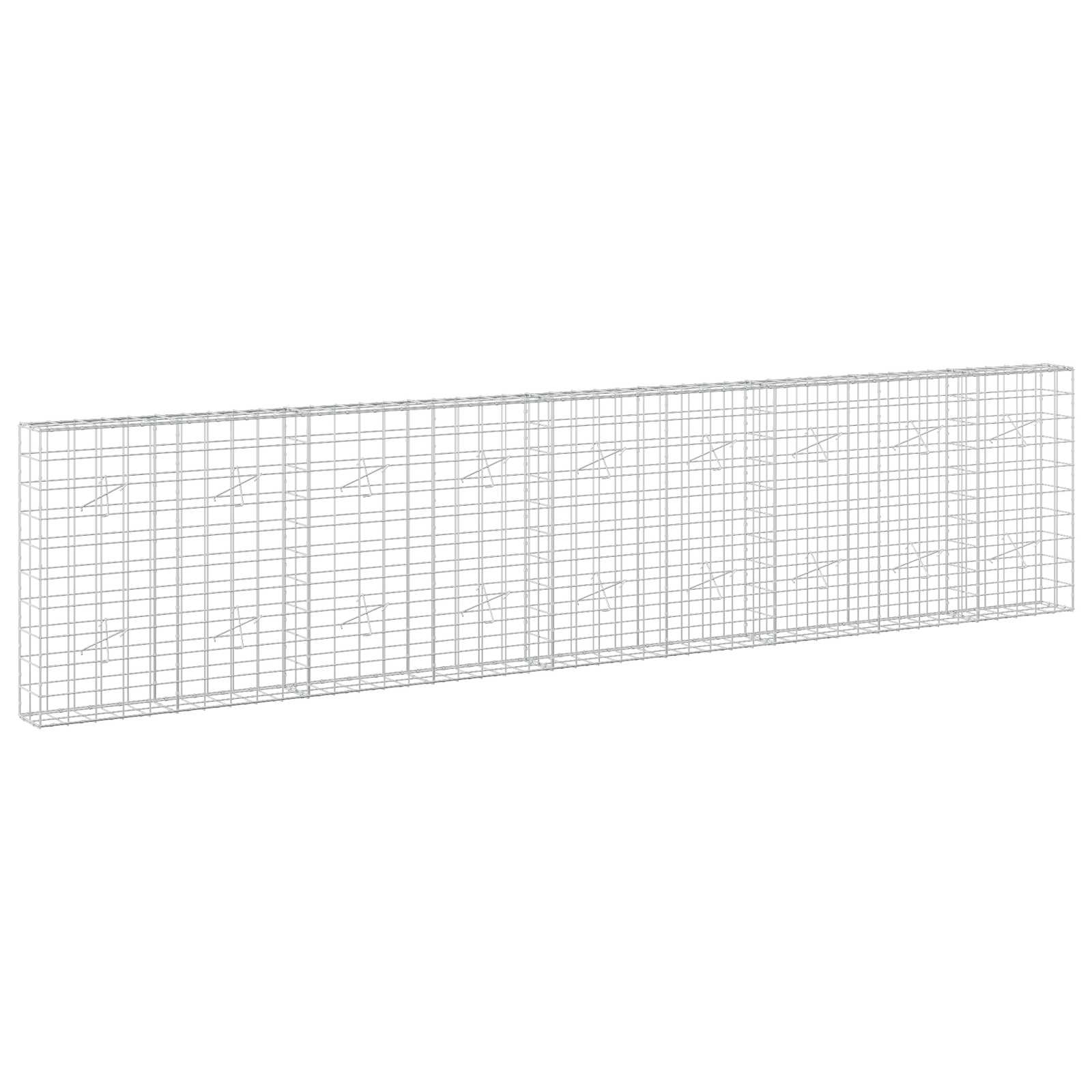 Gabion z žico 5 mm in mrežo 10x10 cm 450x20x100 cm