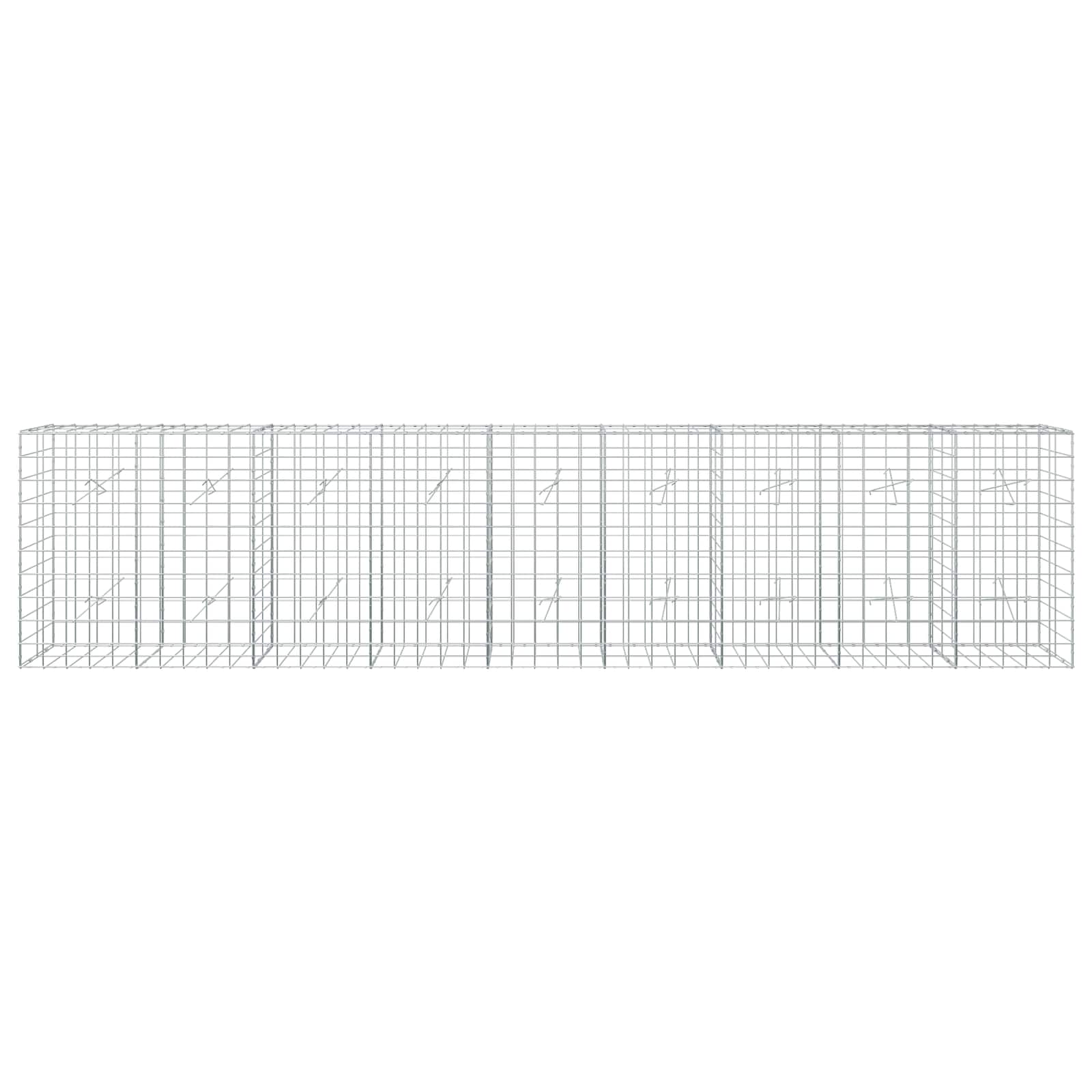 Gabion z žico 5 mm in mrežo 10x10 cm 450x20x100 cm