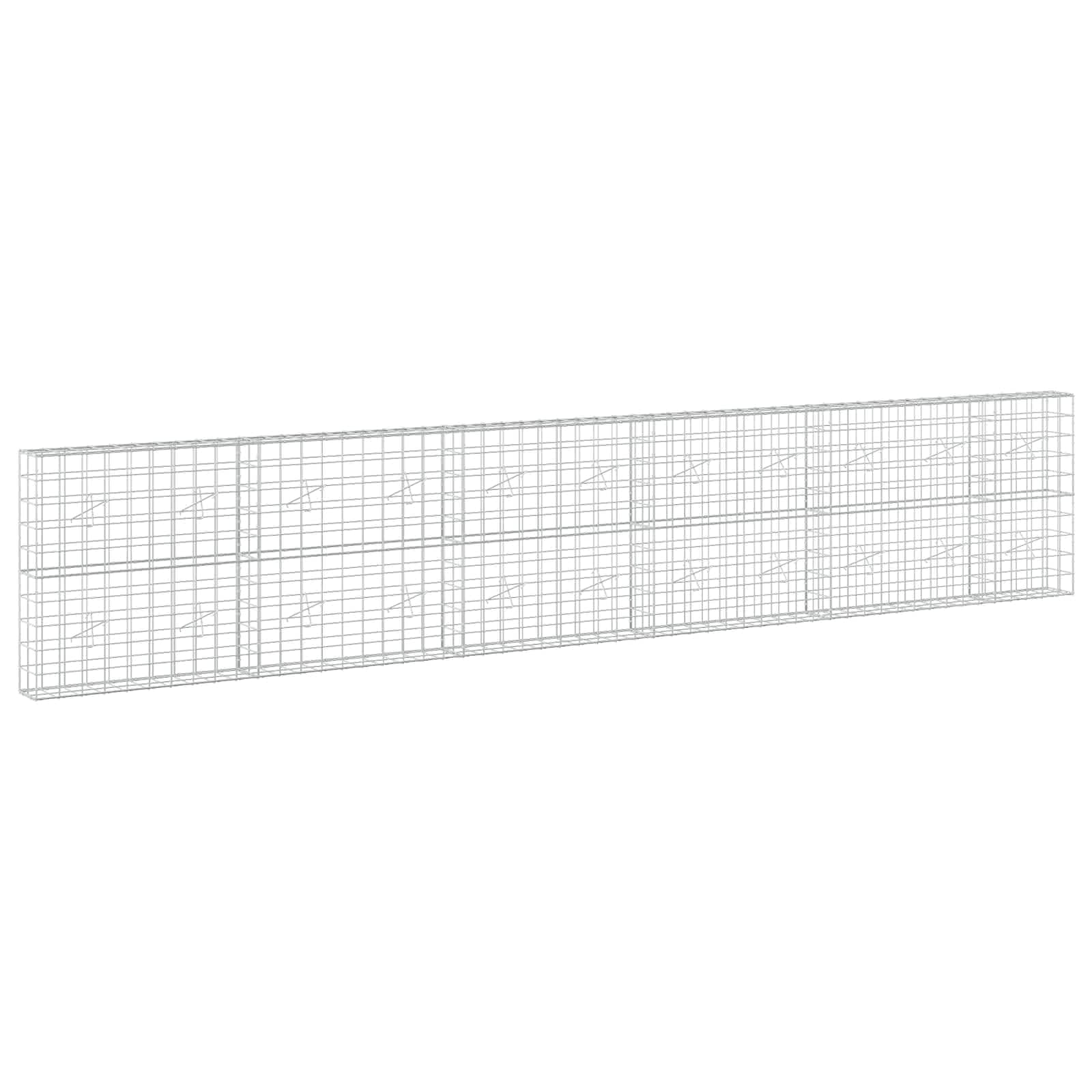 vidaXL Gabion s drátem 5 mm a síťkou 10x10 cm 550x20x100 cm