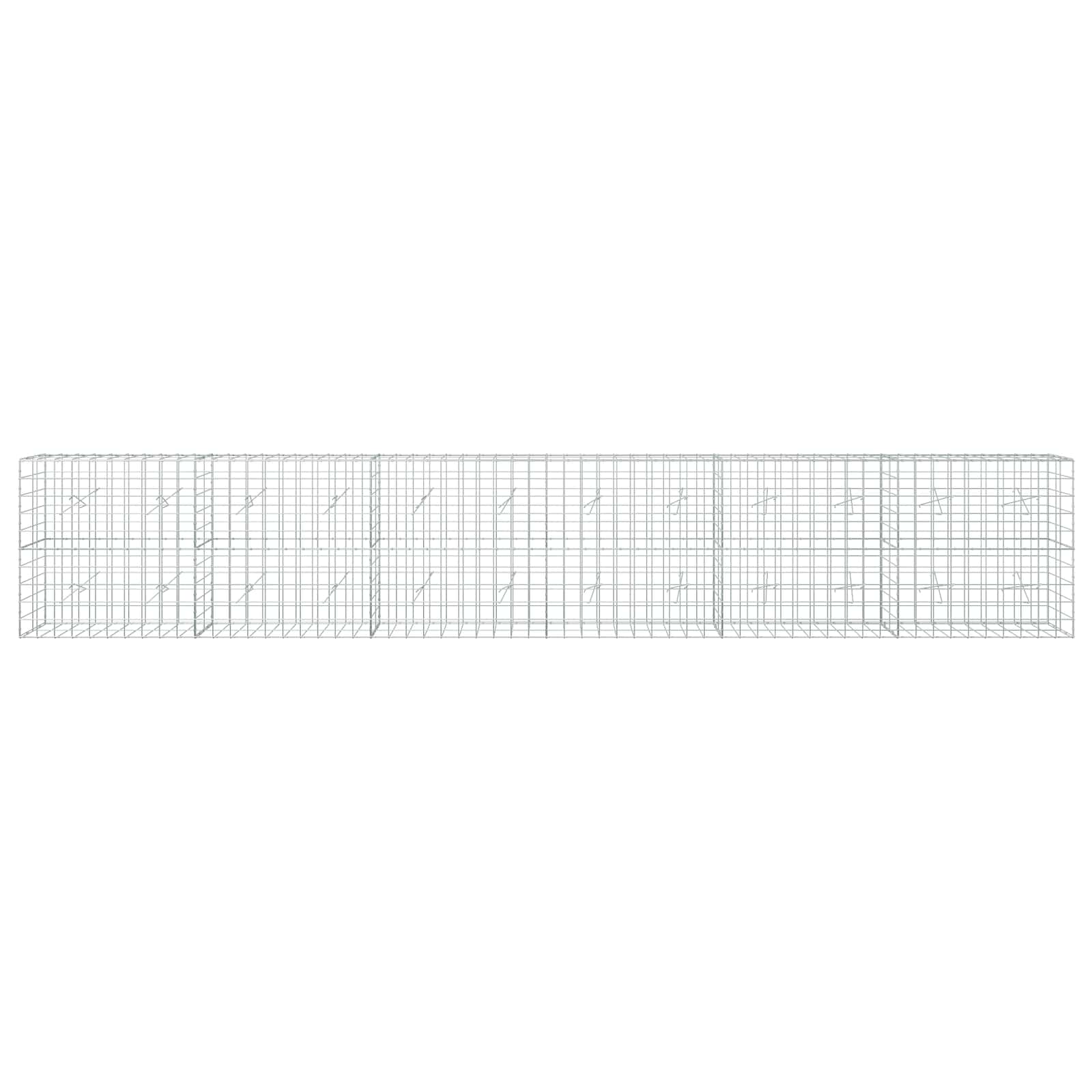 Gabion z žico 5 mm in mrežo 10x10 cm 600x20x100 cm