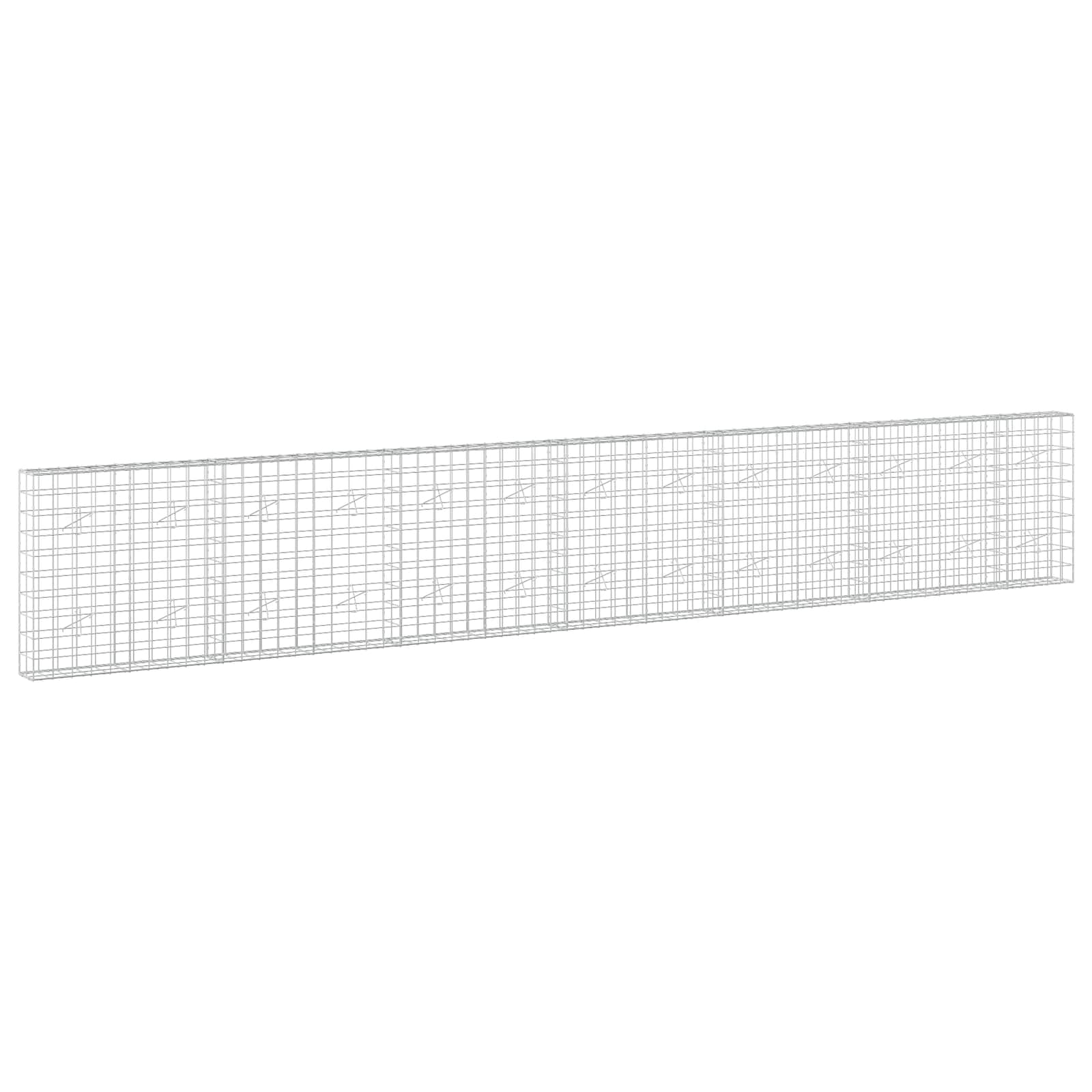 vidaXL Gabion s drátem 5 mm a síťkou 10x10 cm 650x20x100 cm