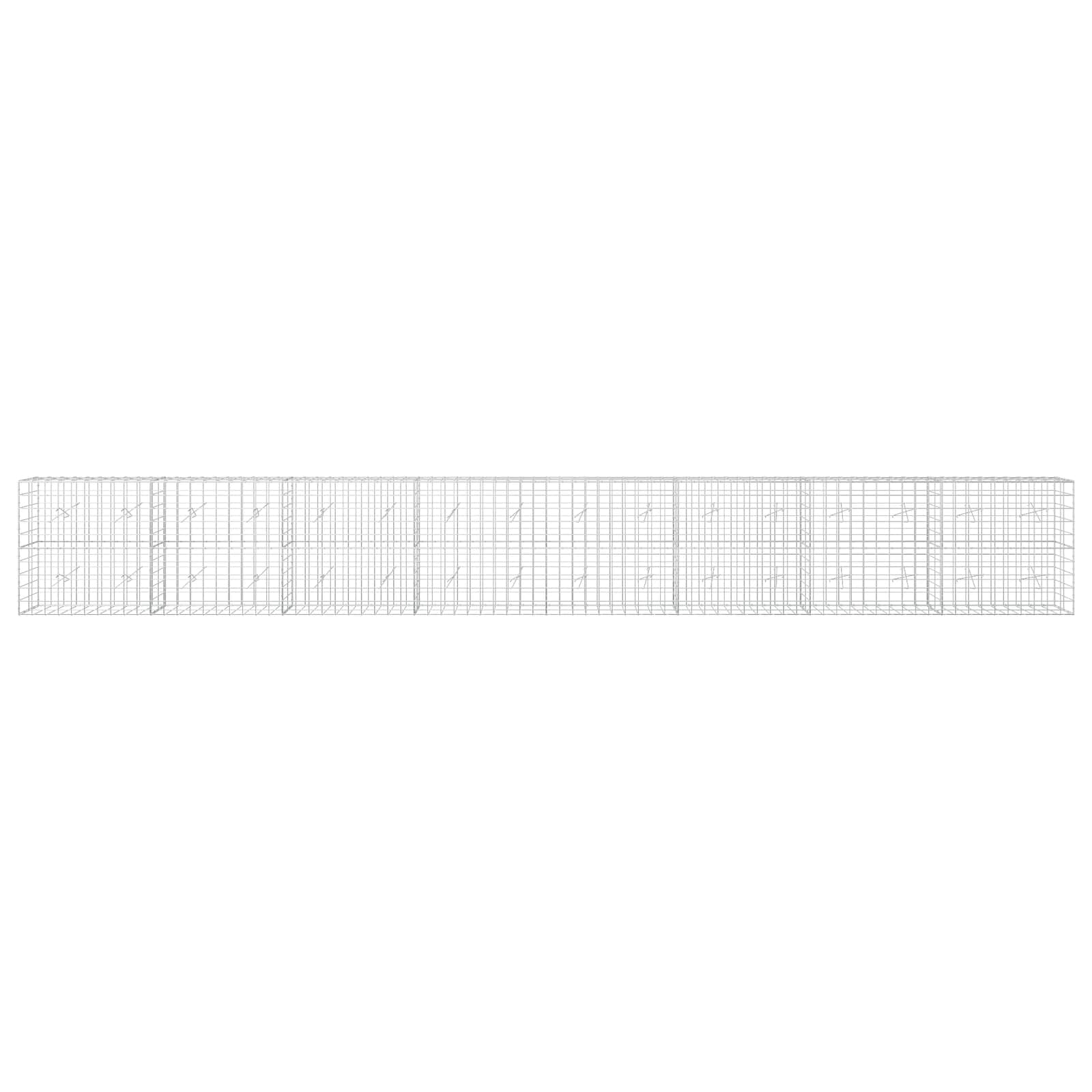 Gabion z žico 5 mm in mrežo 10x10 cm 800x20x100 cm